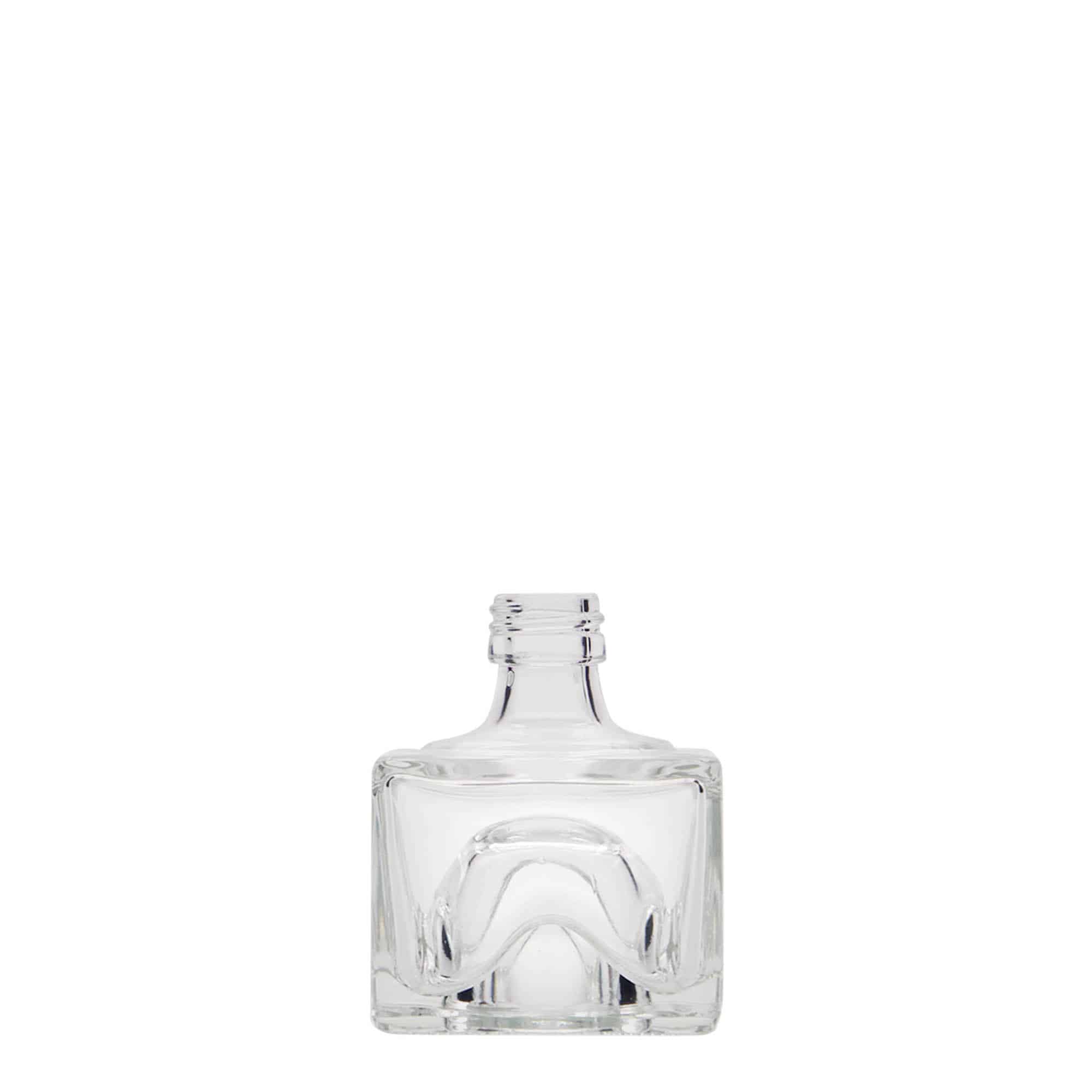 Staklena boca 40 ml 'Cocolores', kvadratna, otvor: PP 18 Staklena boca 40 ml 'Cocolores', kvadratna, otvor: PP 18