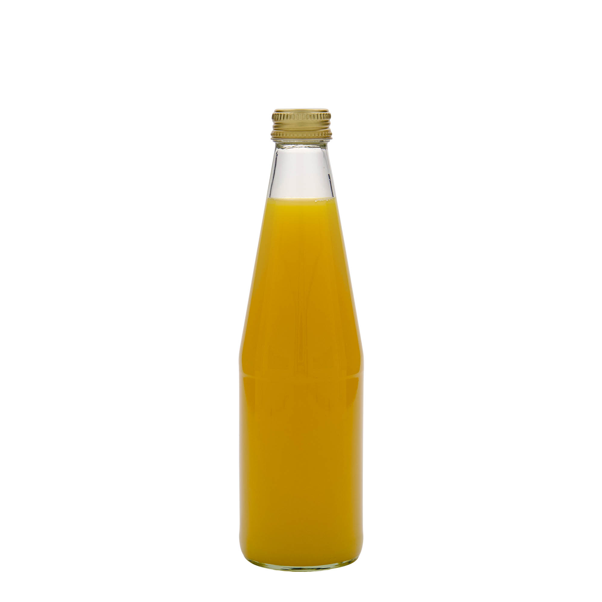 330 ml univerzalna boca u obliku mrkve, staklo, grlo: PP 28