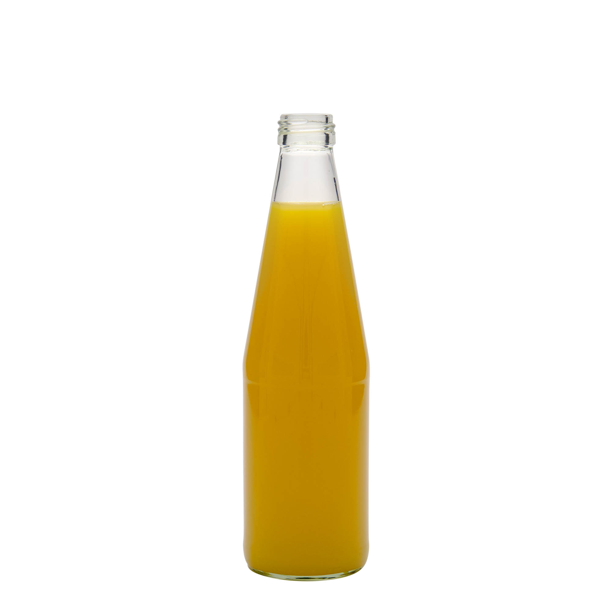 330 ml univerzalna boca u obliku mrkve, staklo, grlo: PP 28
