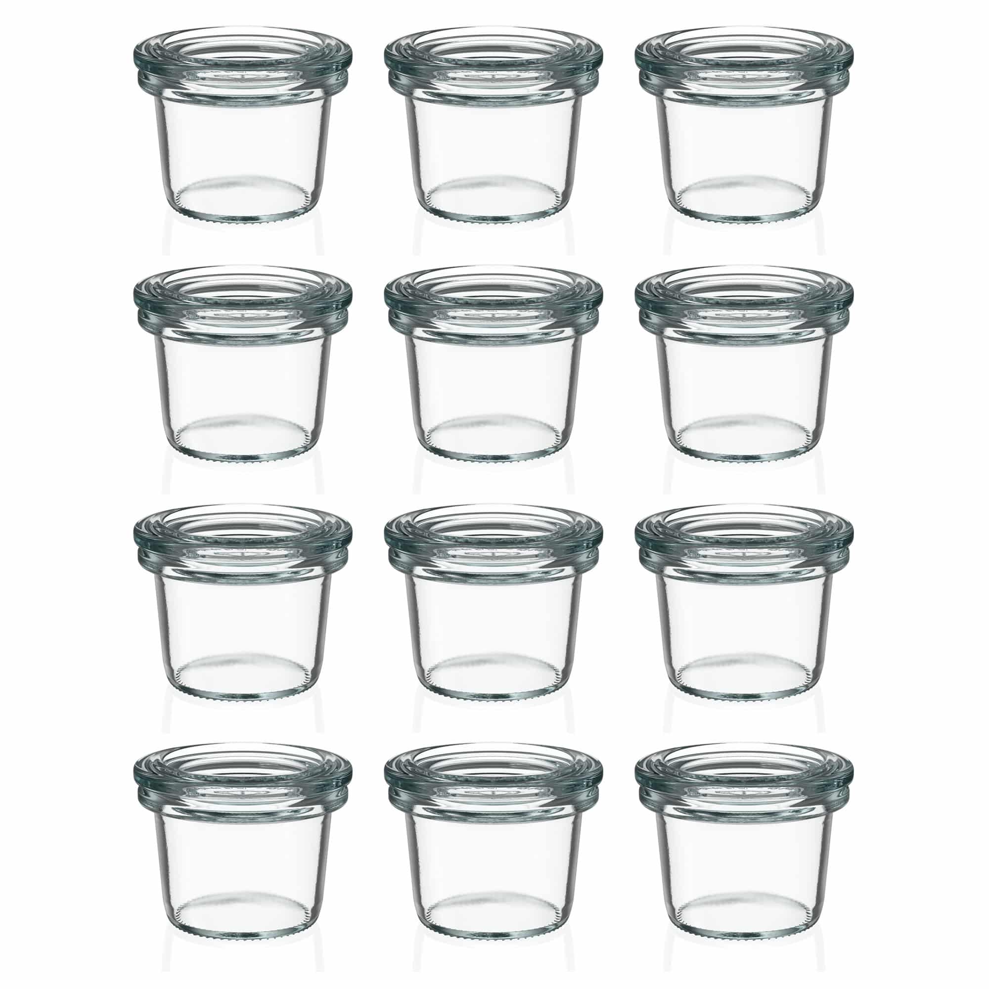 12x 35 ml WECK-staklenka za stavljanje naopako sa staklenim poklopcem RR 40