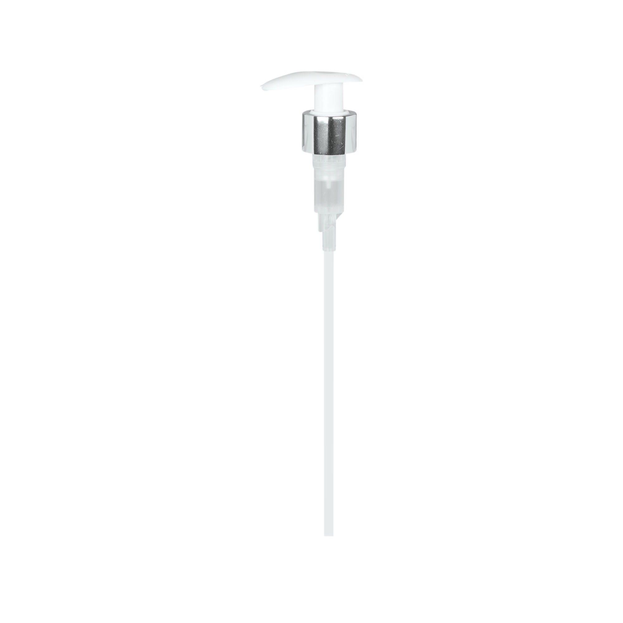 Zatvarač s navojem, dozirna pumpa, PP-plastika, bijela, za grlo: 24/410 Zatvarač s navojem, dozirna pumpa, PP-plastika, bijela, za grlo: 24/410
