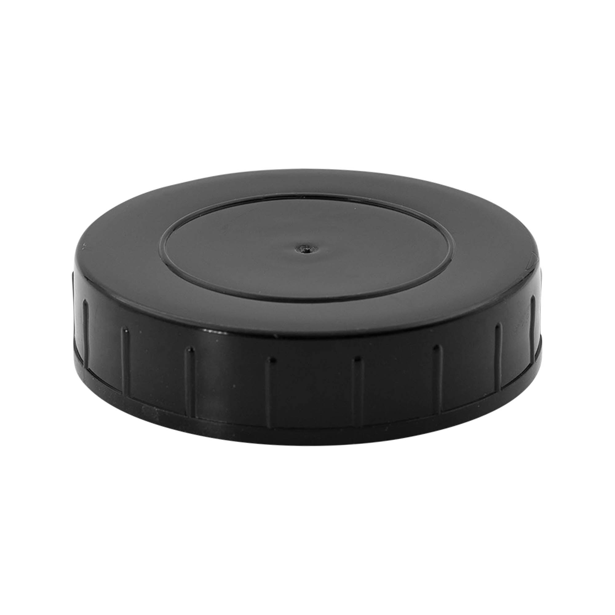 Navojni poklopac, PP plastika, crni, za otvor: DIN 68