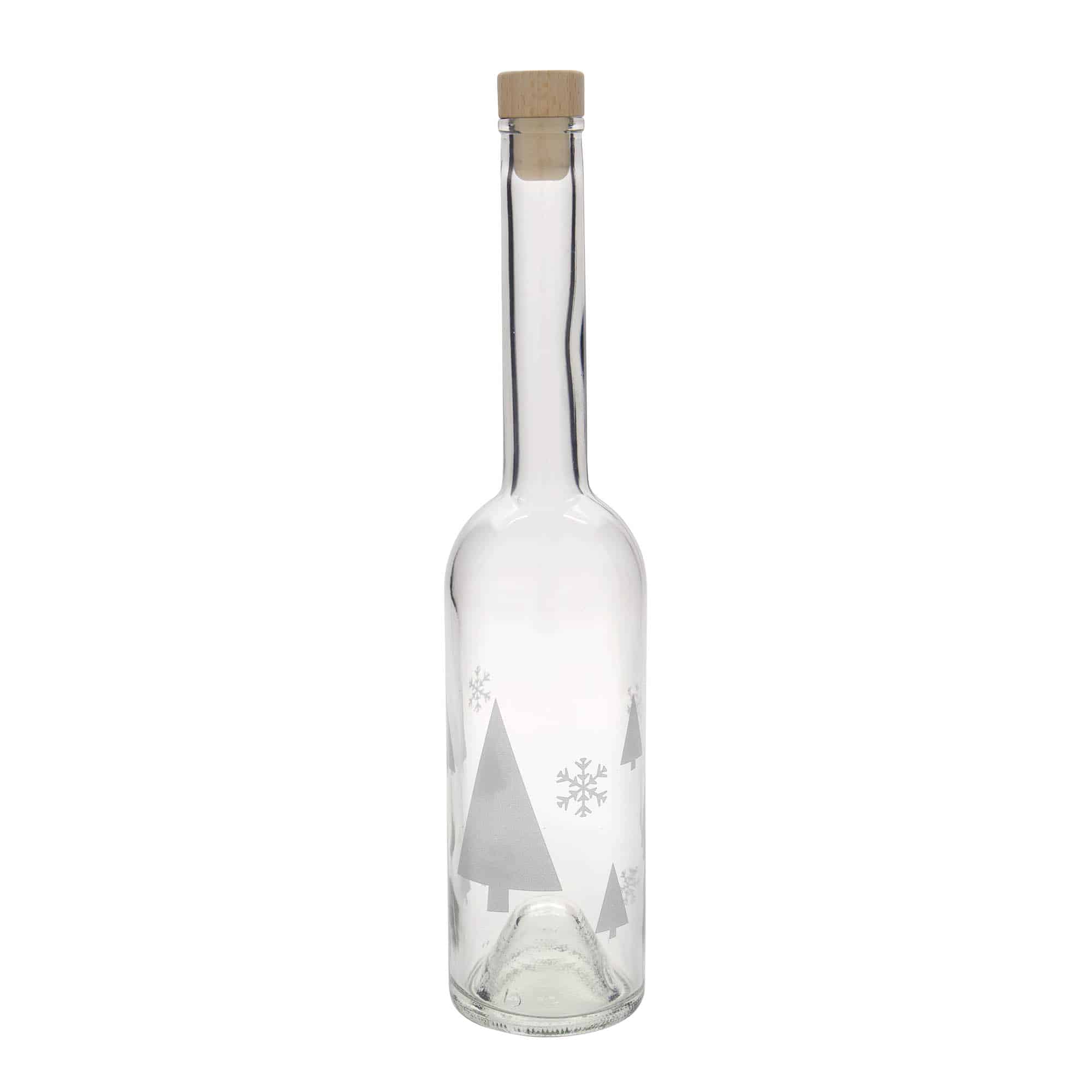 500 ml staklena boca 'Opera', motiv: pahulje, grlo: čep