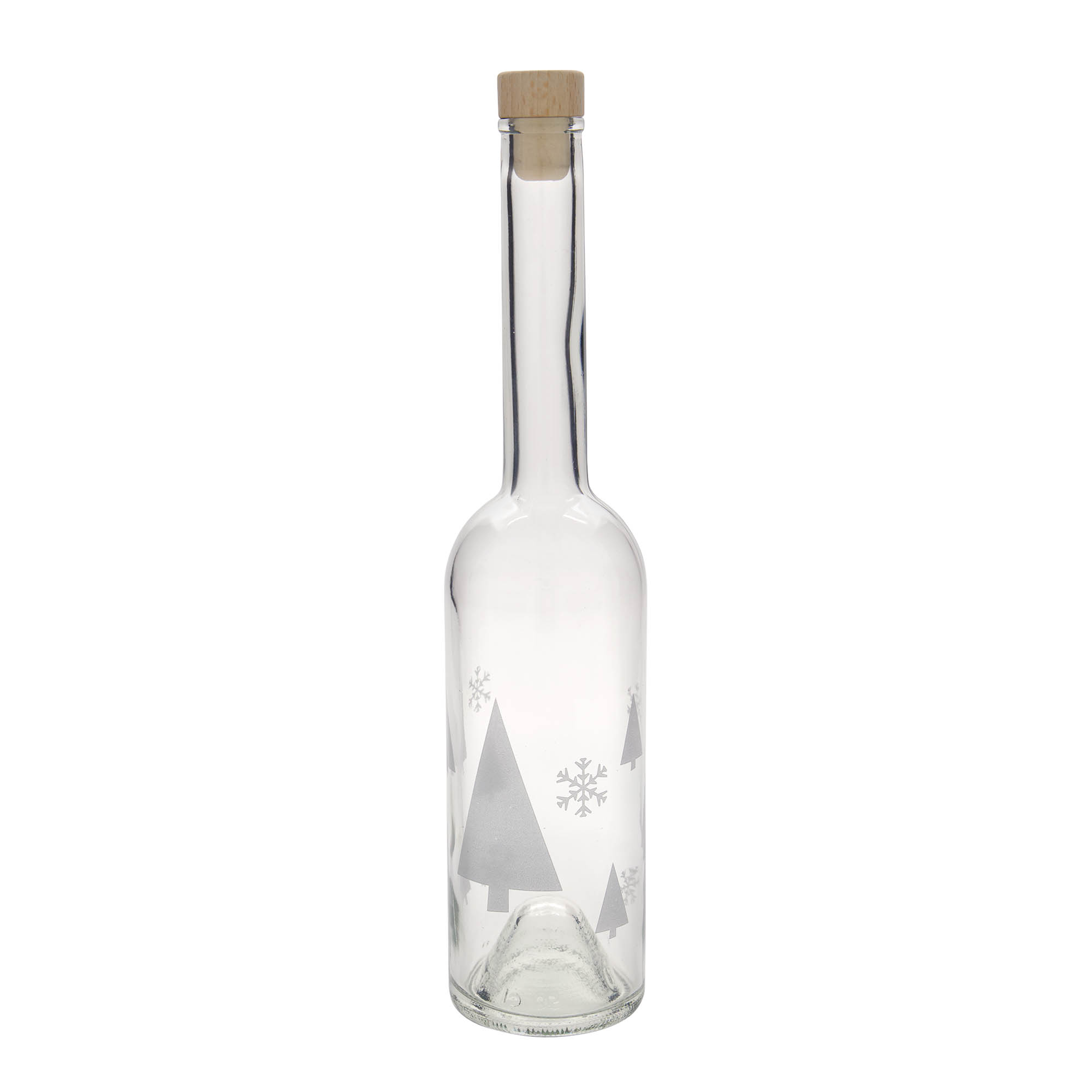 500 ml staklena boca 'Opera', motiv: pahulje, grlo: čep 500 ml staklena boca 'Opera', motiv: pahulje, grlo: čep