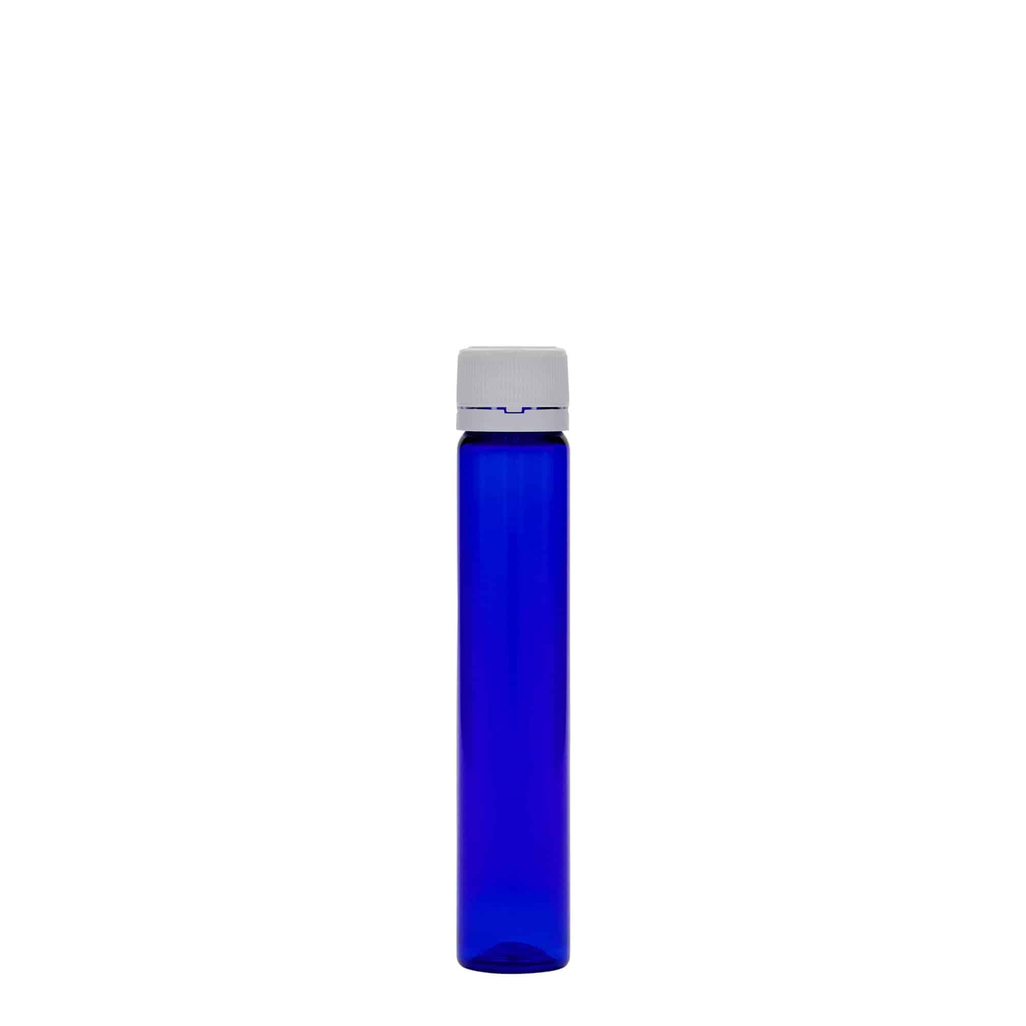 25 ml PET-cijev, plastika, kraljevsko plava, otvor: navojni zatvarač