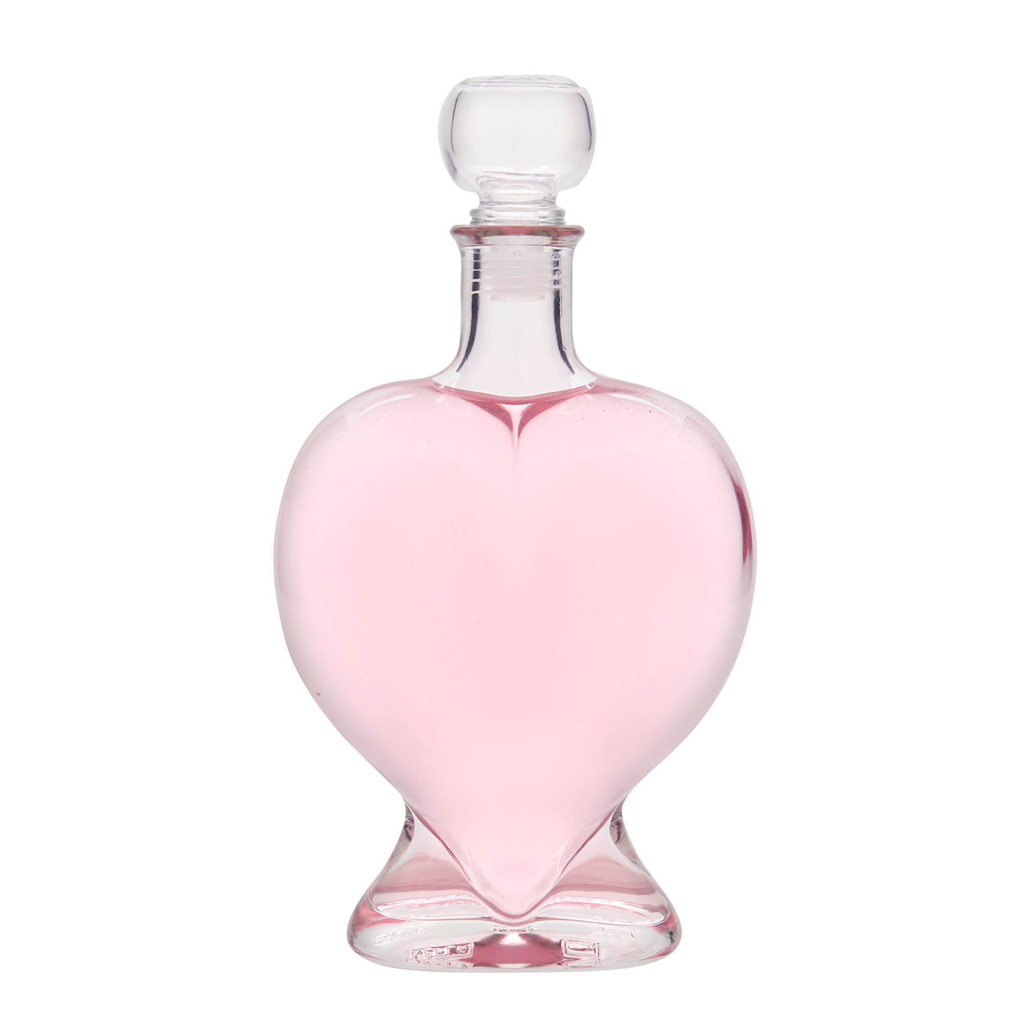 500 ml staklena boca 'Srce', grlo: čep