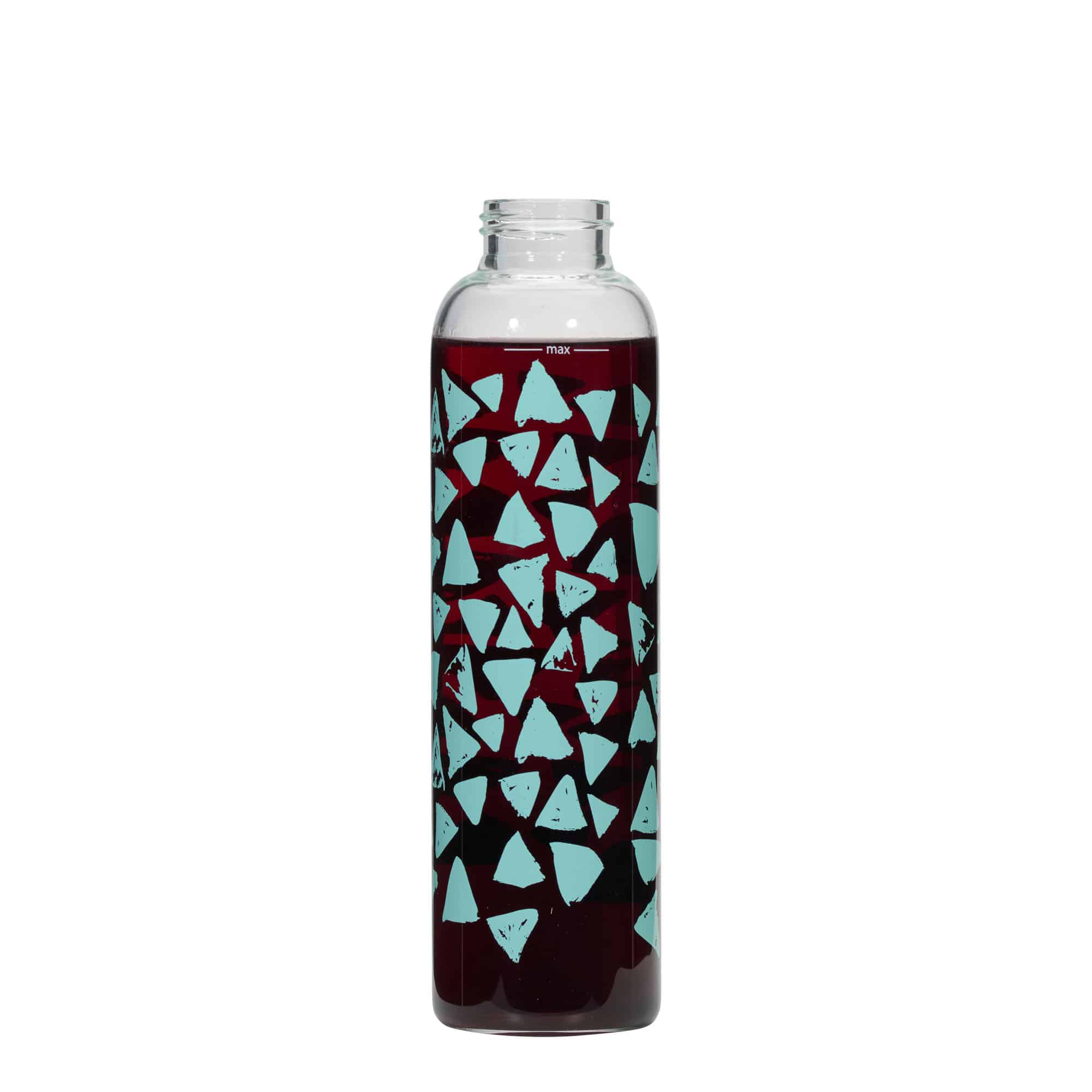 500 ml boca za piće 'Perseus - tirkizni trokuti', otvor: navojni poklopac