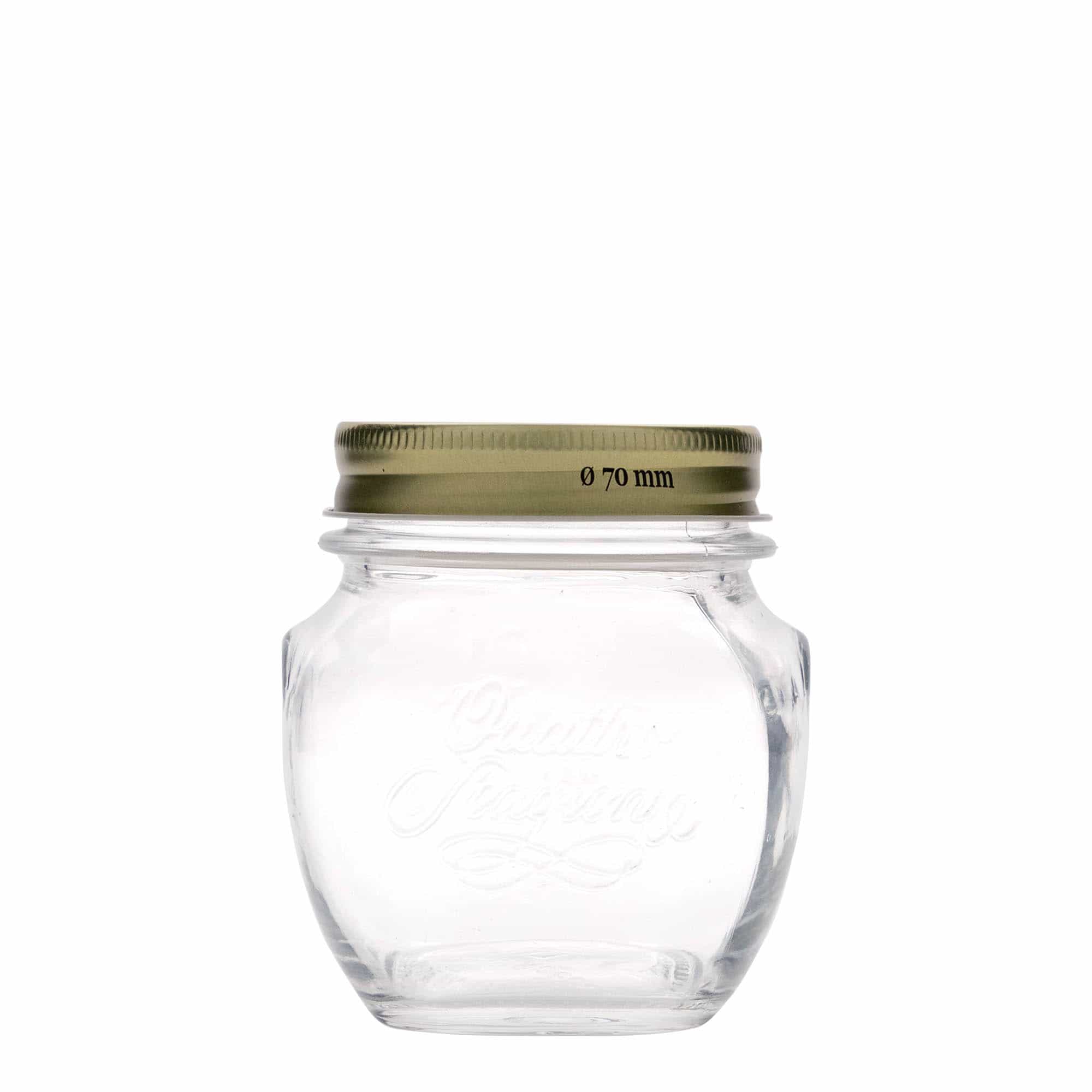300 ml ukrasna staklenka 'Quattro Stagioni', otvor: navojni poklopac