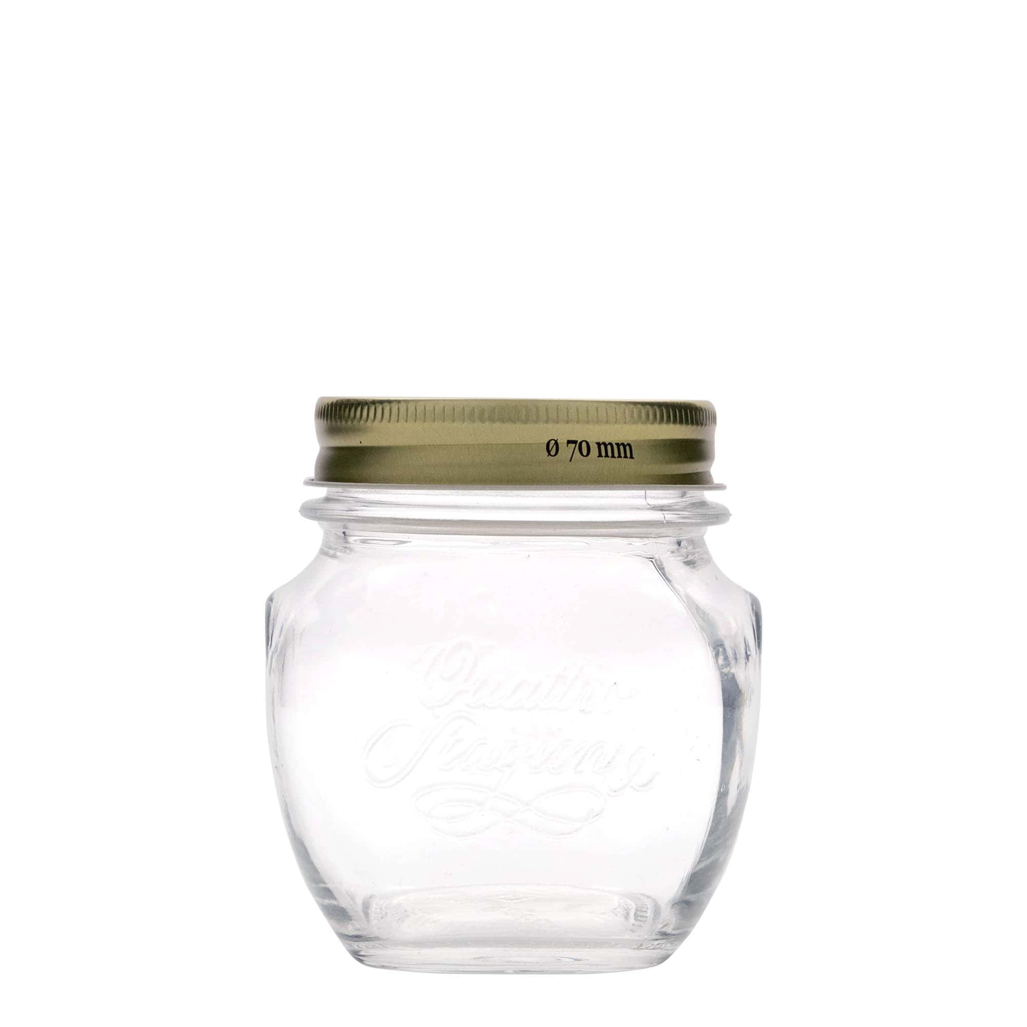 300 ml ukrasna staklenka 'Quattro Stagioni', otvor: navojni poklopac
