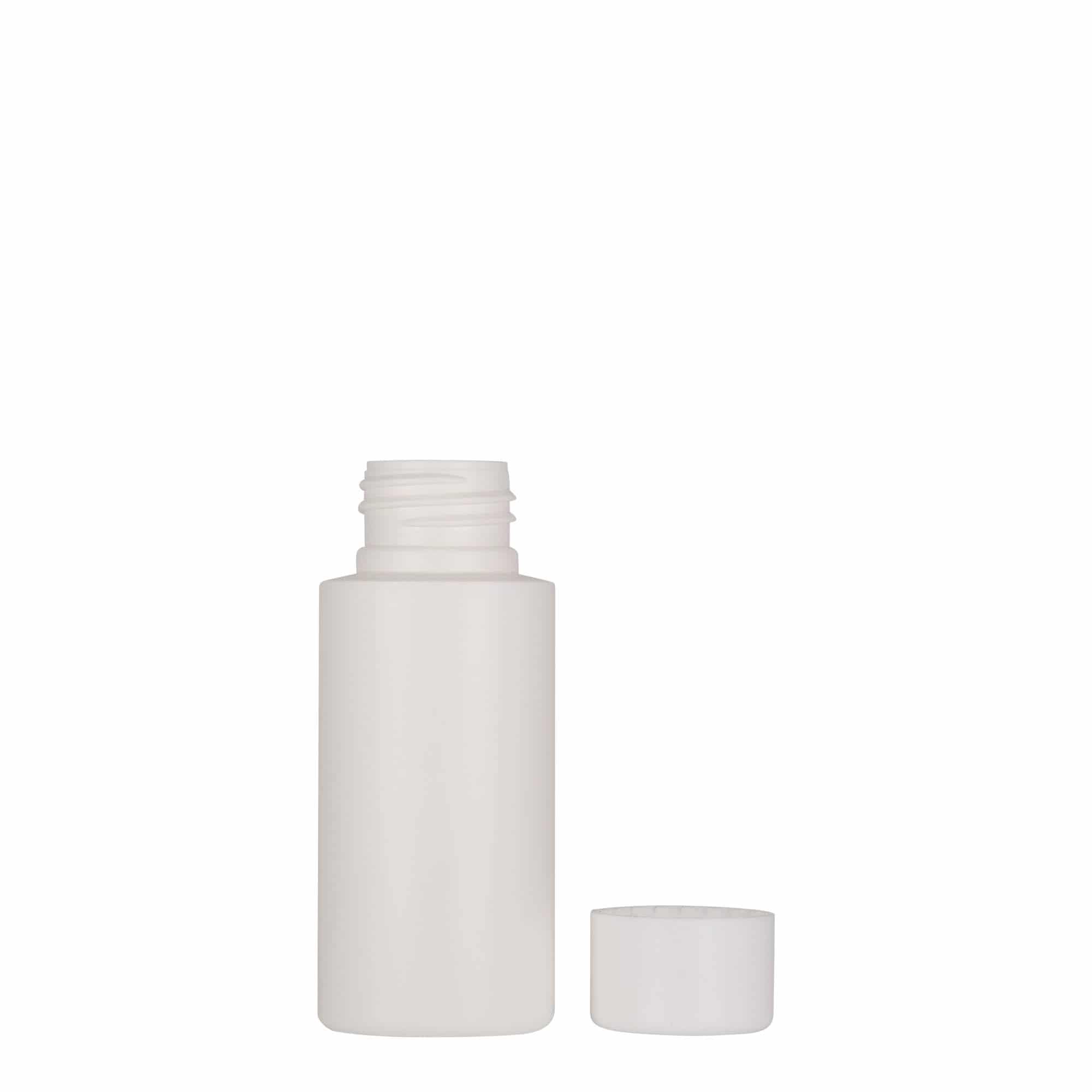 Plastična boca 50 ml 'Pipe', HDPE, bijela, otvor: GPI 24/410