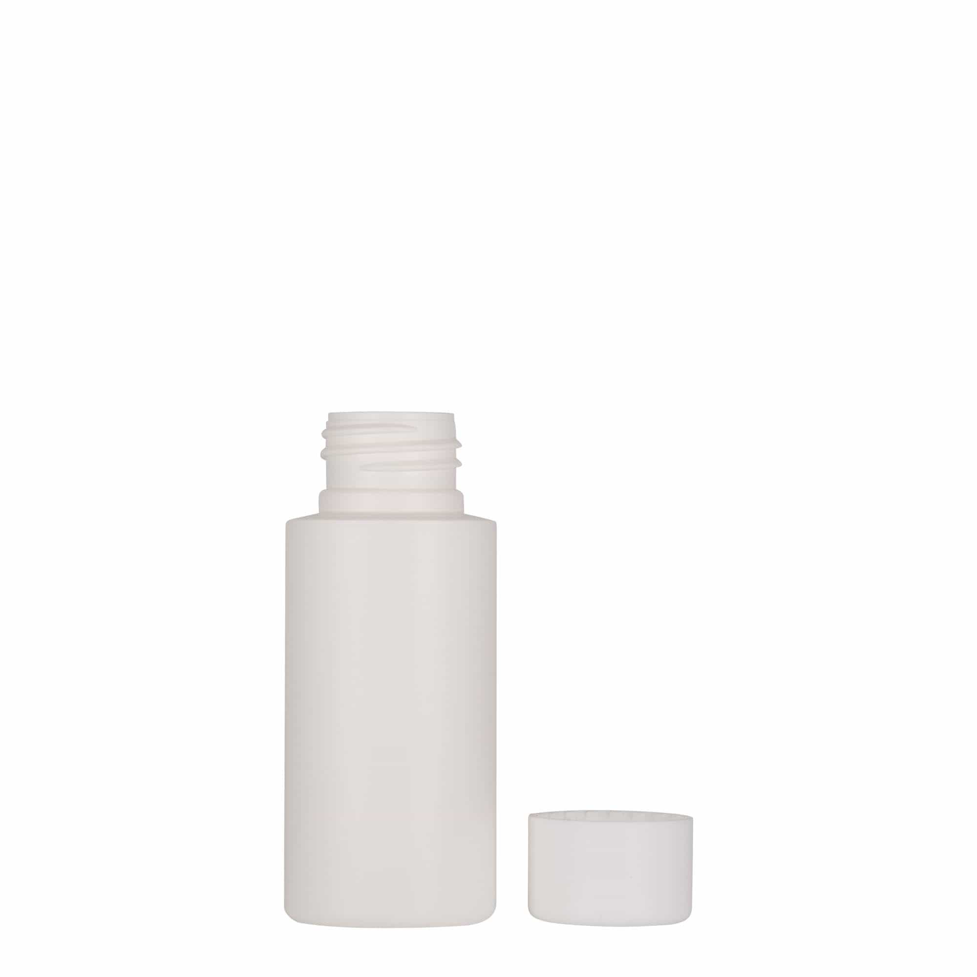50 ml plastična bočica 'Pipe', HDPE, bijela, grlo: 24/410
