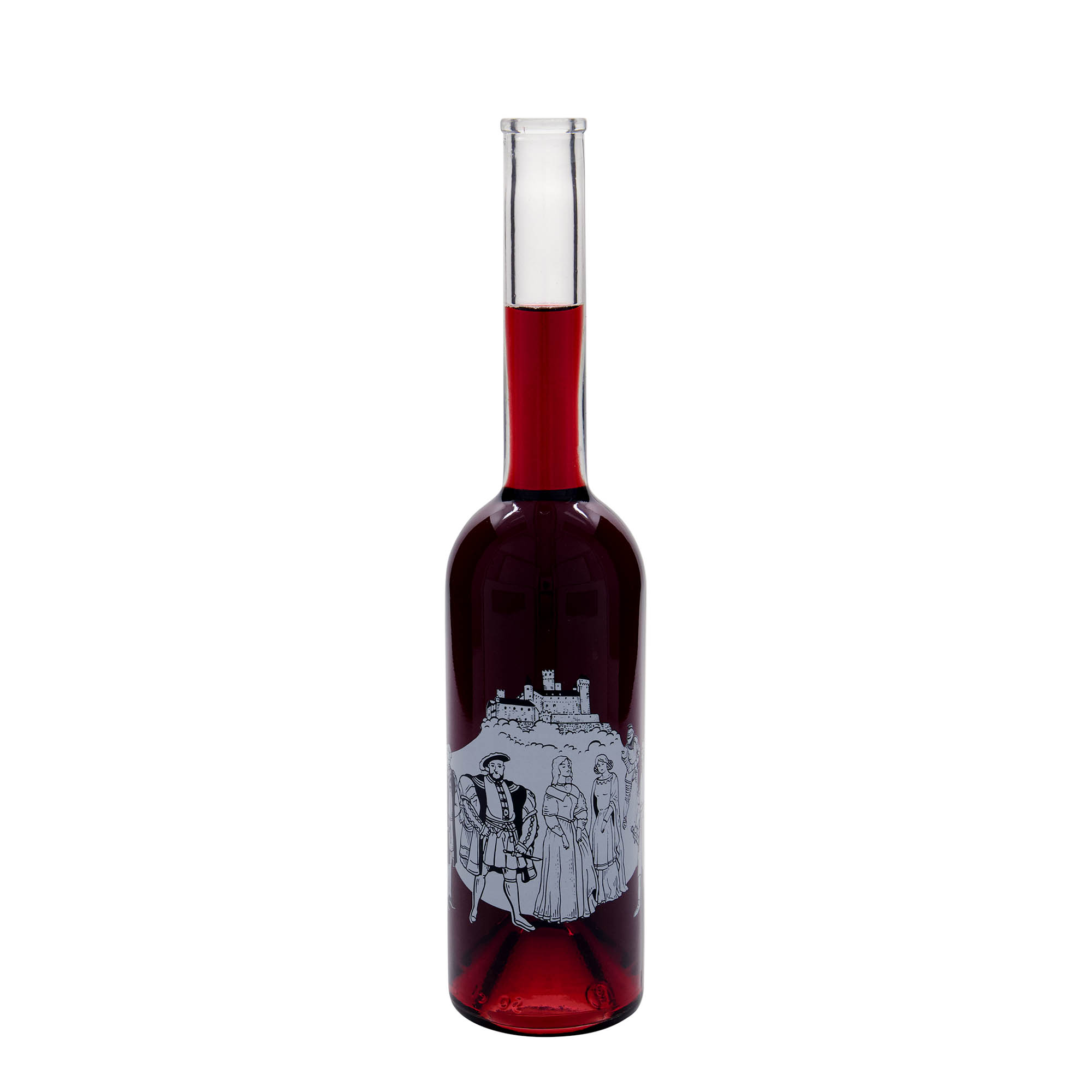 500 ml staklena boca 'Opera', motiv: Srednji vijek, grlo: pluta