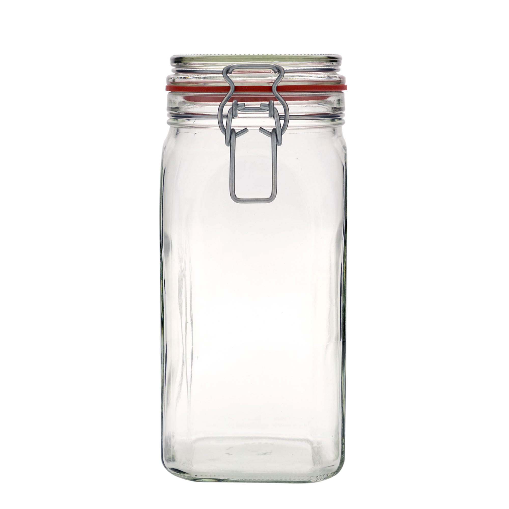 1.540 ml staklena tegla s žičanim zatvaračem, četvrtasta, otvor: žičani zatvarač 1.540 ml staklena tegla s žičanim zatvaračem, četvrtasta, otvor: žičani zatvarač