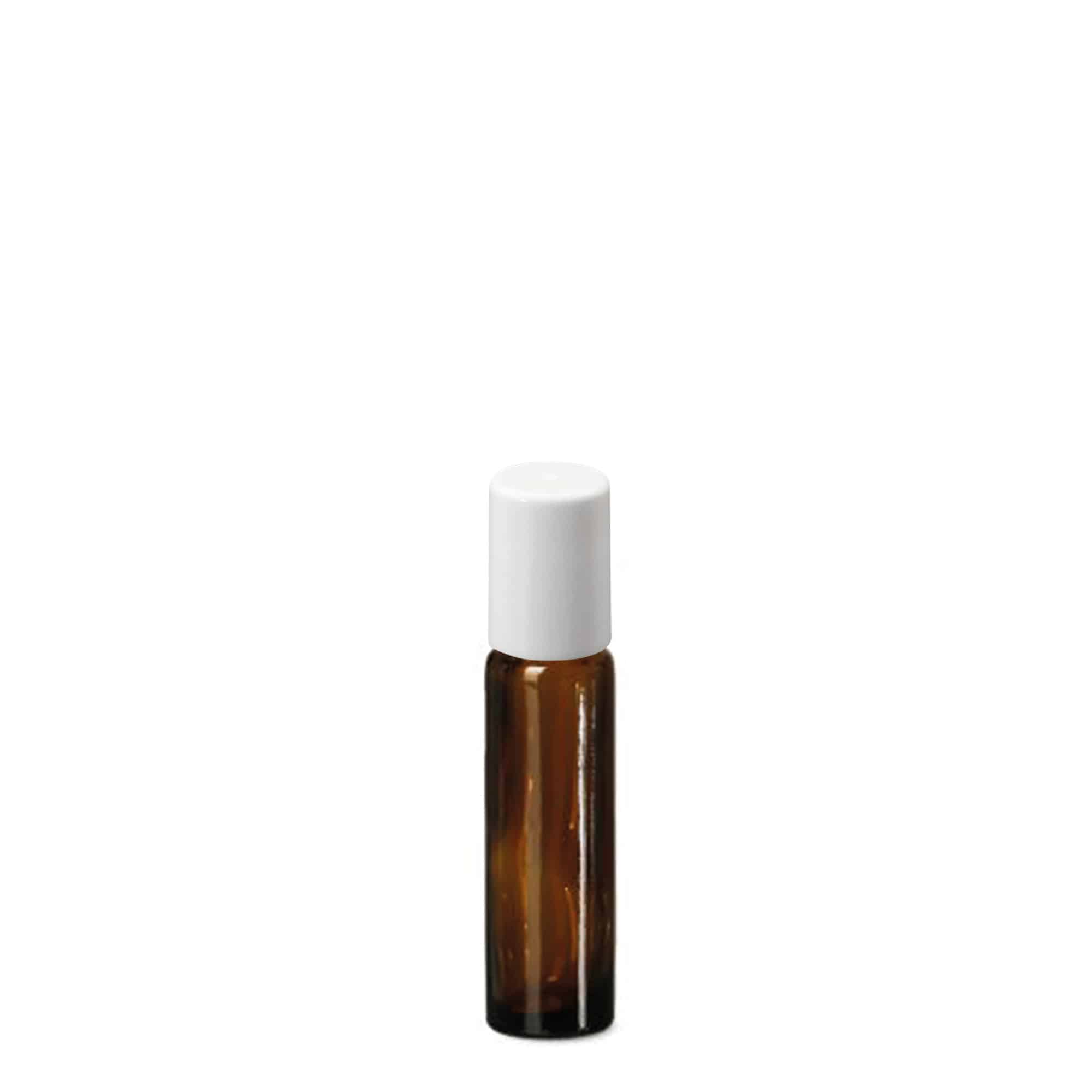 10 ml roll-on bočica, staklena, smeđa, otvor: navojni zatvarač