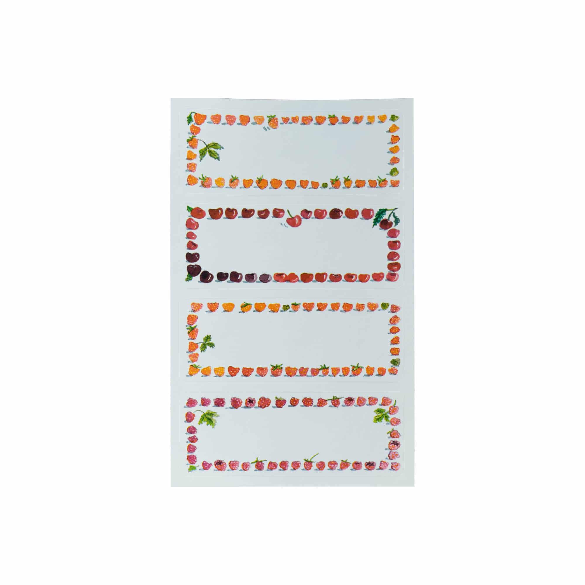 Zweckform etikete 'Voćni okvir', pravokutne, papir, višebojne