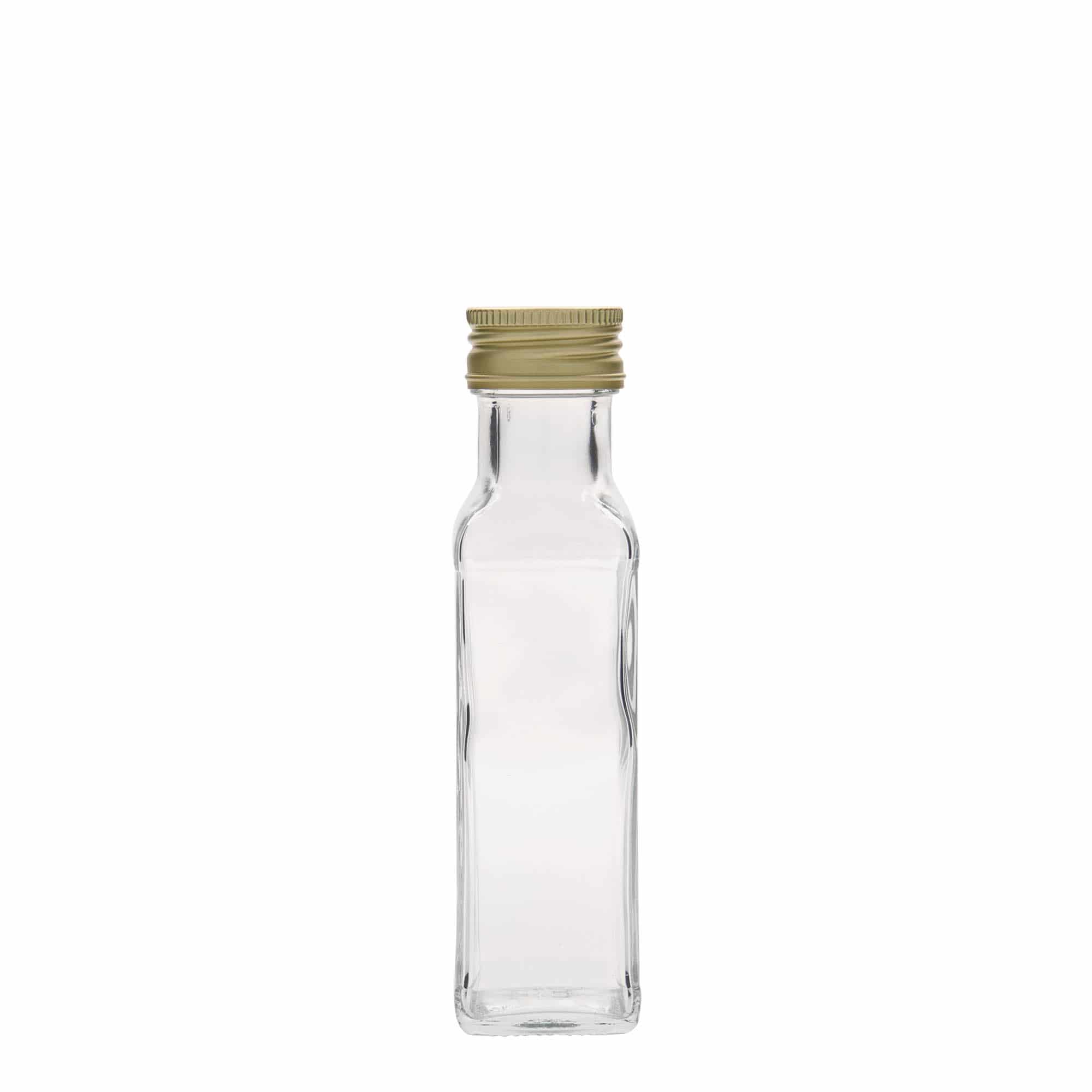 100 ml staklena boca 'Marasca', četvrtasta, grlo: PP 31,5