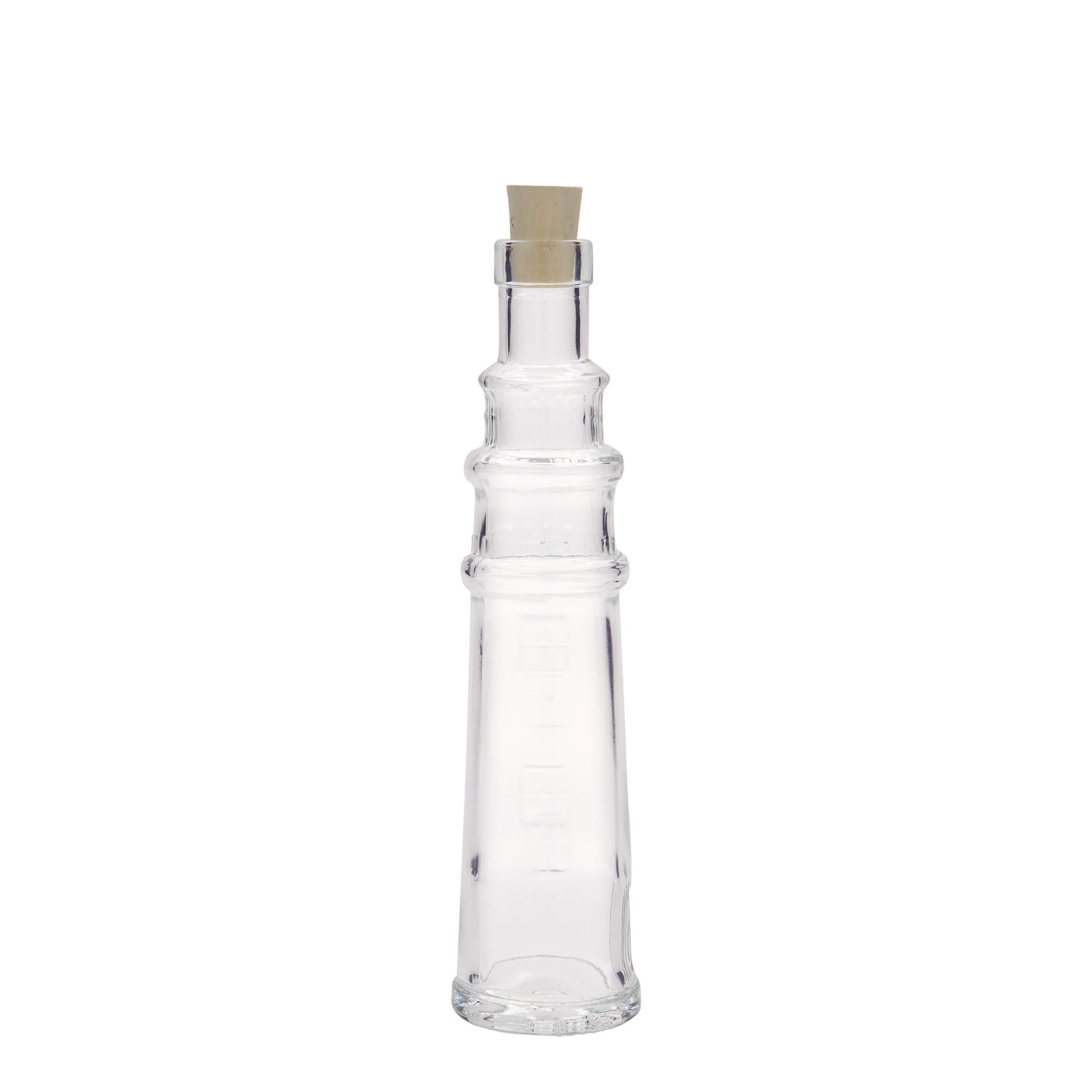 100 ml staklena boca 'Leuchtturm', otvor: pluta