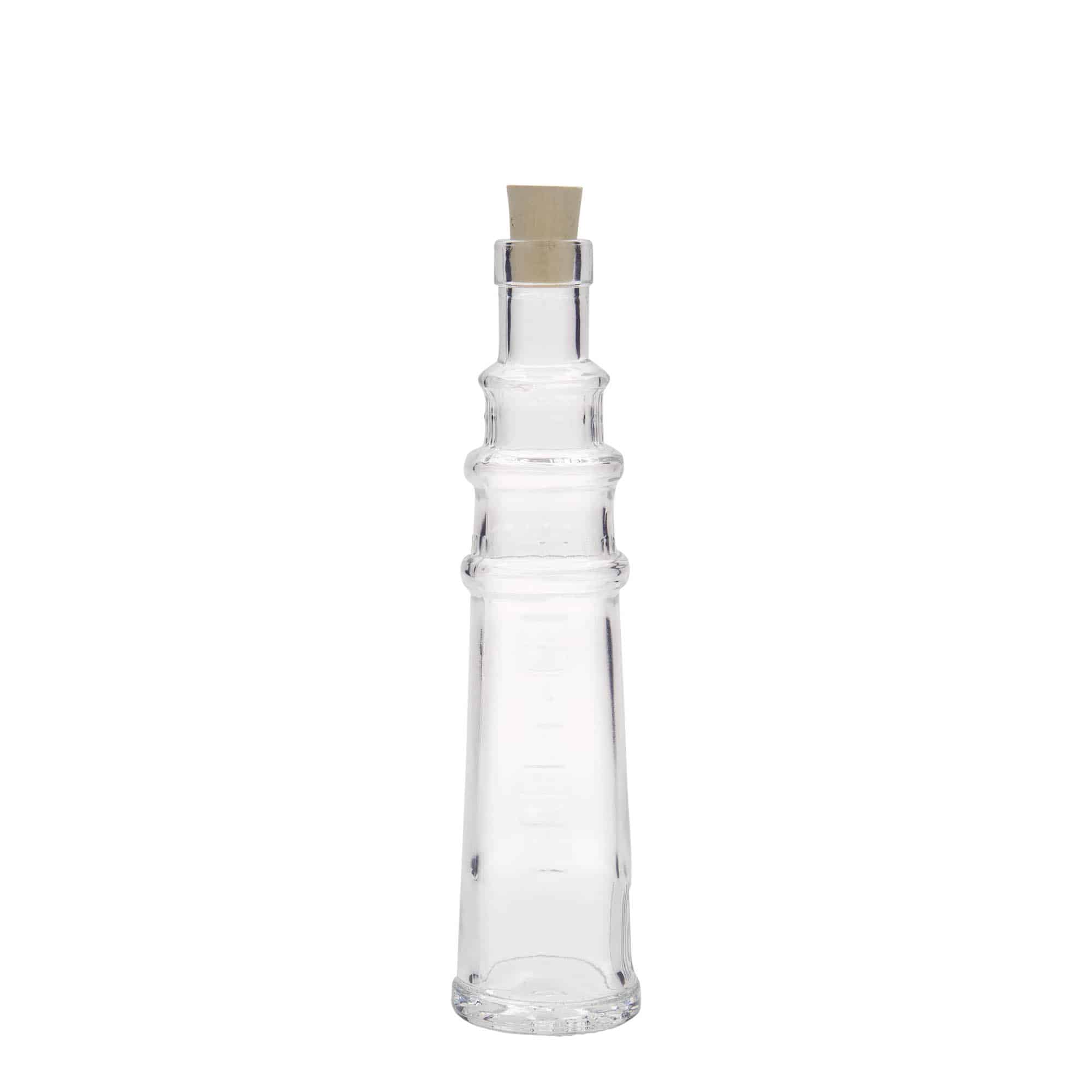100 ml staklena boca 'Leuchtturm', otvor: pluta