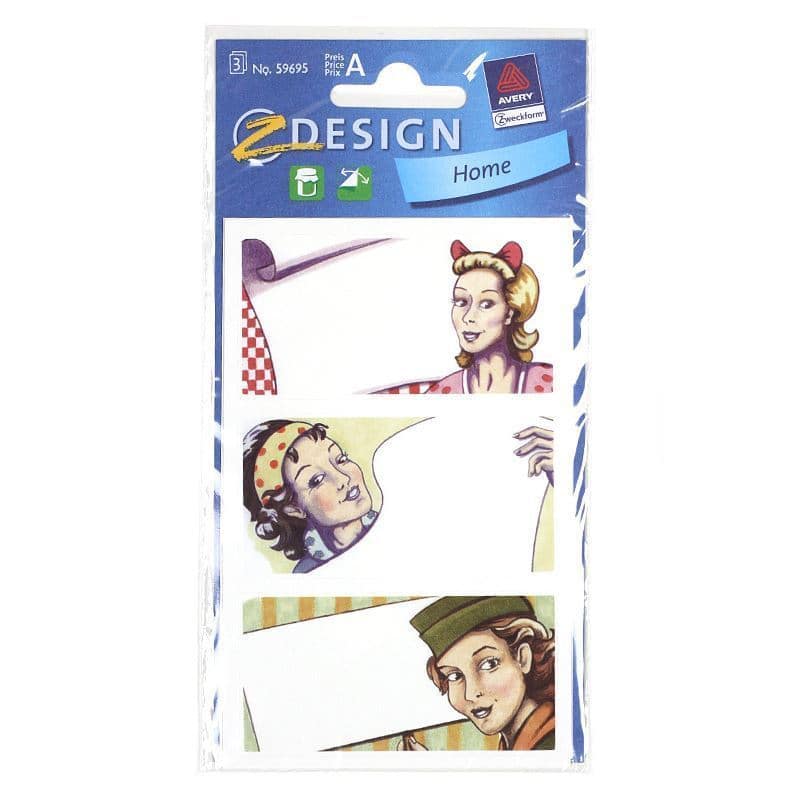 Zweckform etikete 'Pop Art', pravokutne, papir, višebojne