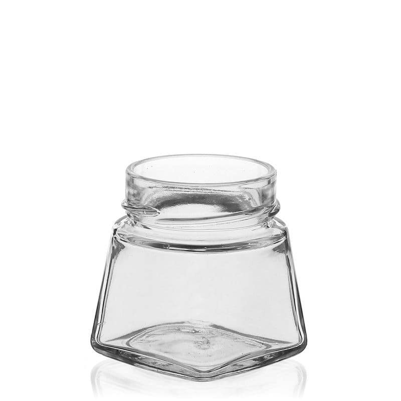Kvadratna staklenka 106 ml 'Luxor', otvor: Deep Twist Off (DTO 58) Kvadratna staklenka 106 ml 'Luxor', otvor: Deep Twist Off (DTO 58)
