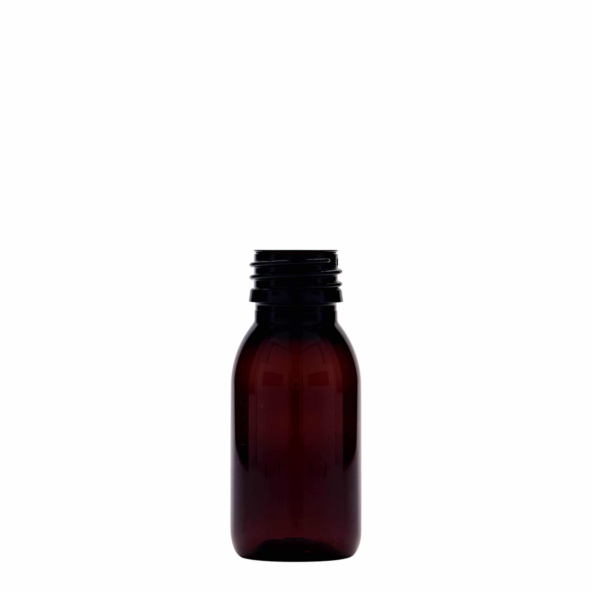 PET farmaceutska boca 60 ml, smeđa, plastika, otvor: PP 28 PET farmaceutska boca 60 ml, smeđa, plastika, otvor: PP 28