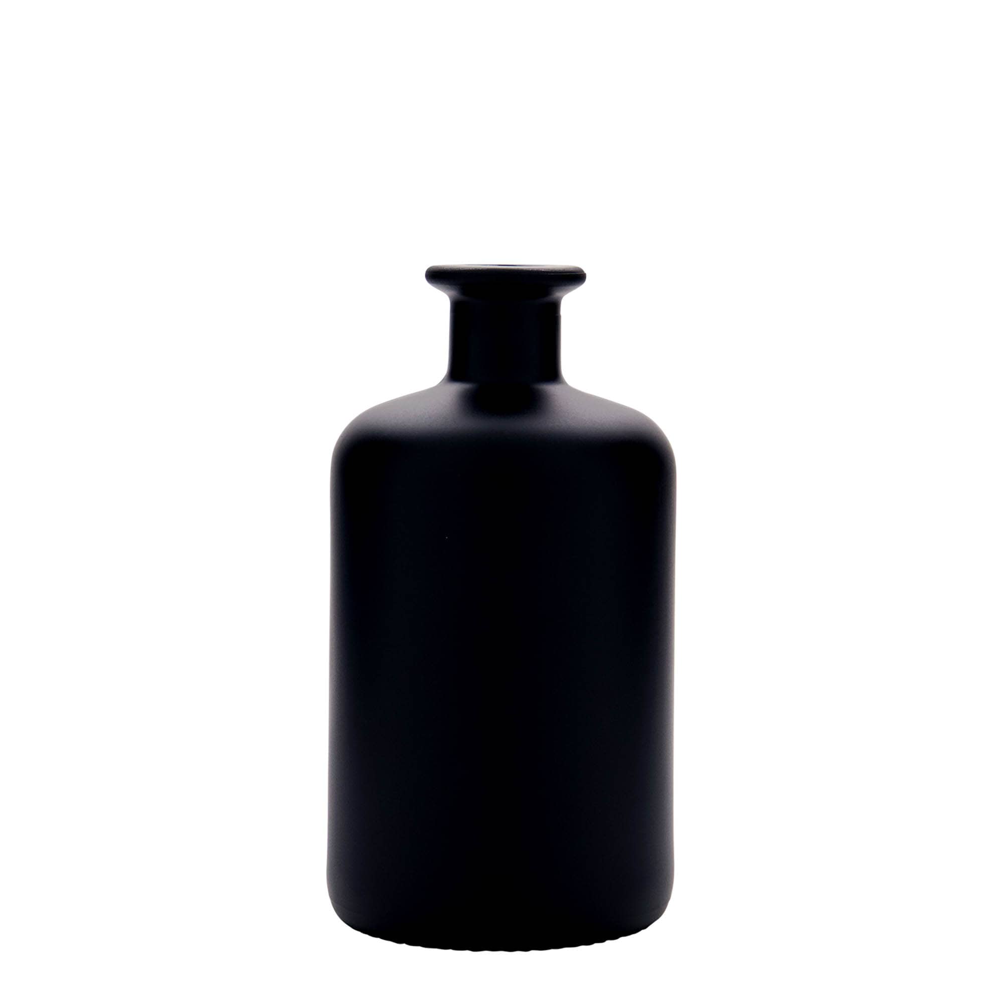Apotekarska staklena boca 500 ml, crna, otvor: pluteni čep Apotekarska staklena boca 500 ml, crna, otvor: pluteni čep