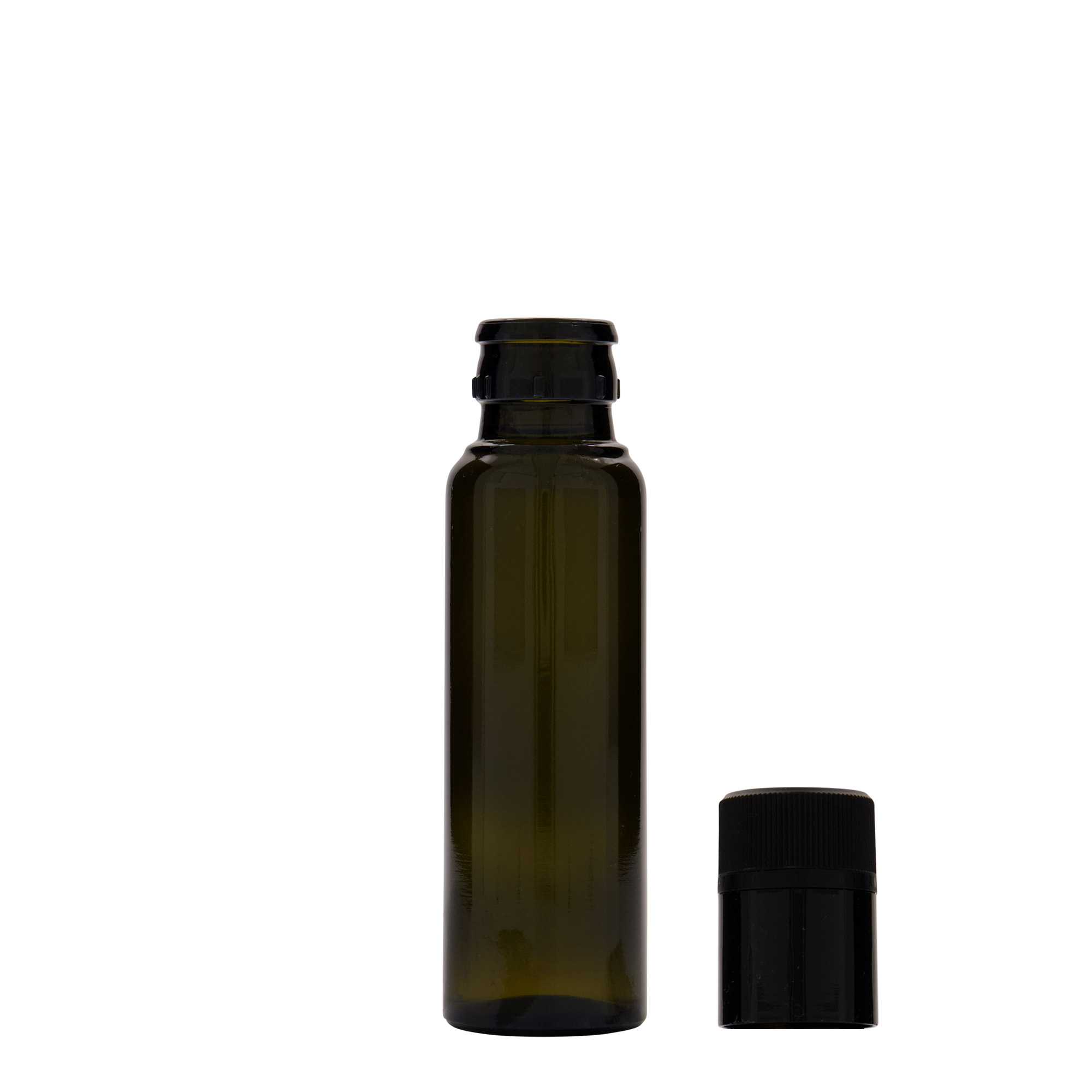 100 ml boca za ocat/ulje 'Willy New', staklo, antikno zeleno, grlo: DOP 100 ml boca za ocat/ulje 'Willy New', staklo, antikno zeleno, grlo: DOP