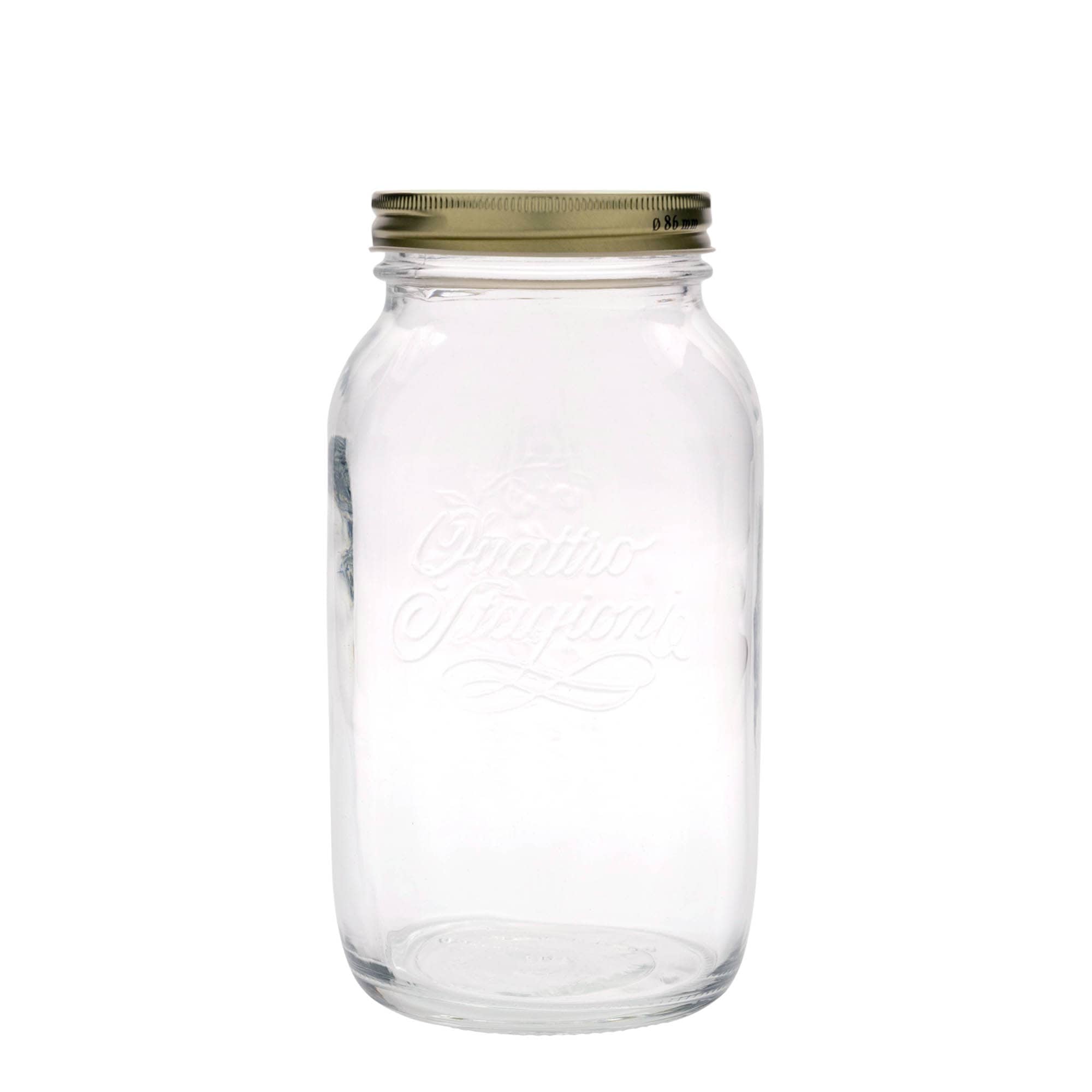 1.500 ml staklena posuda 'Quattro Stagioni', otvor: navojni poklopac