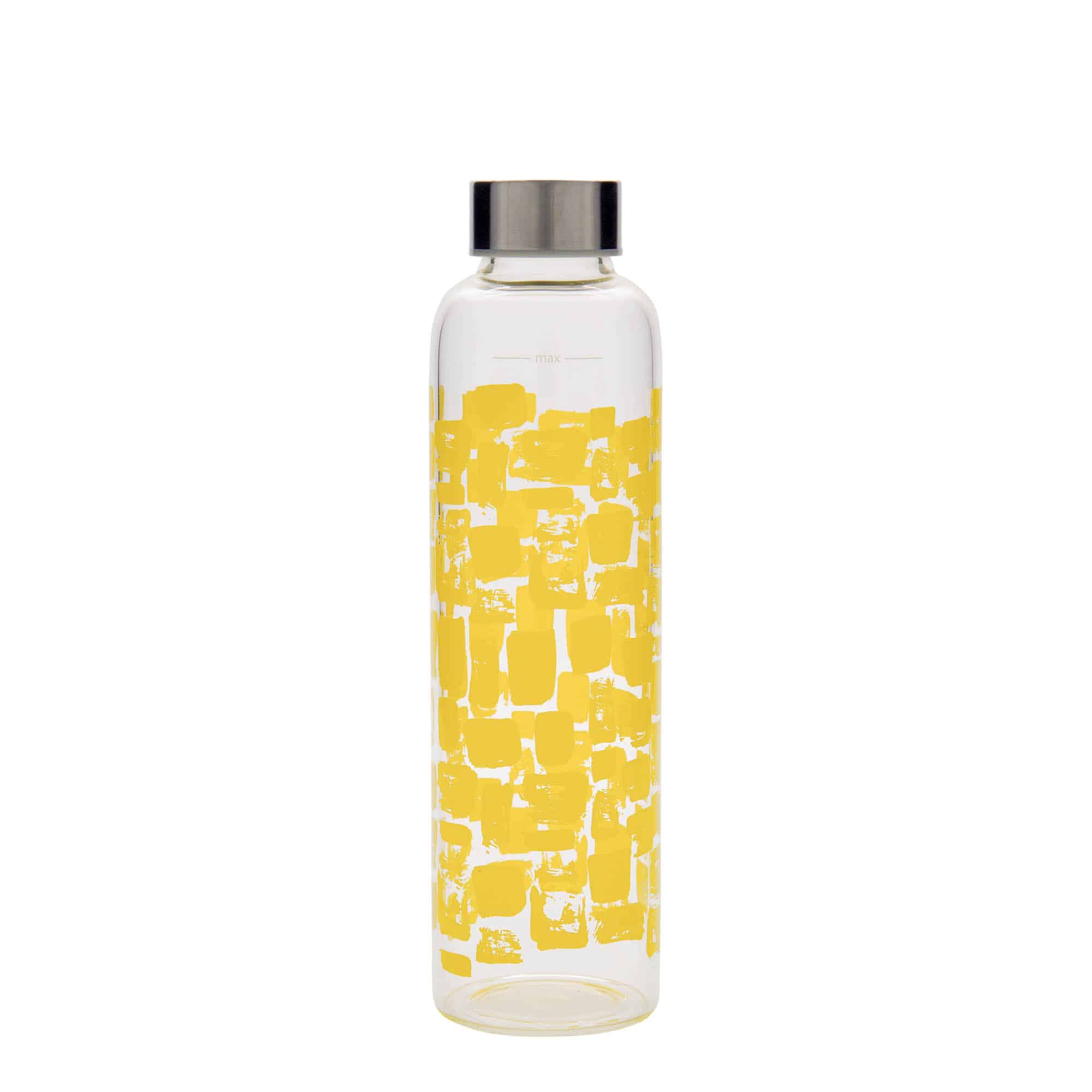 500 ml boca za piće 'Perseus - Žuti pravokutnici', otvor: navojni zatvarač