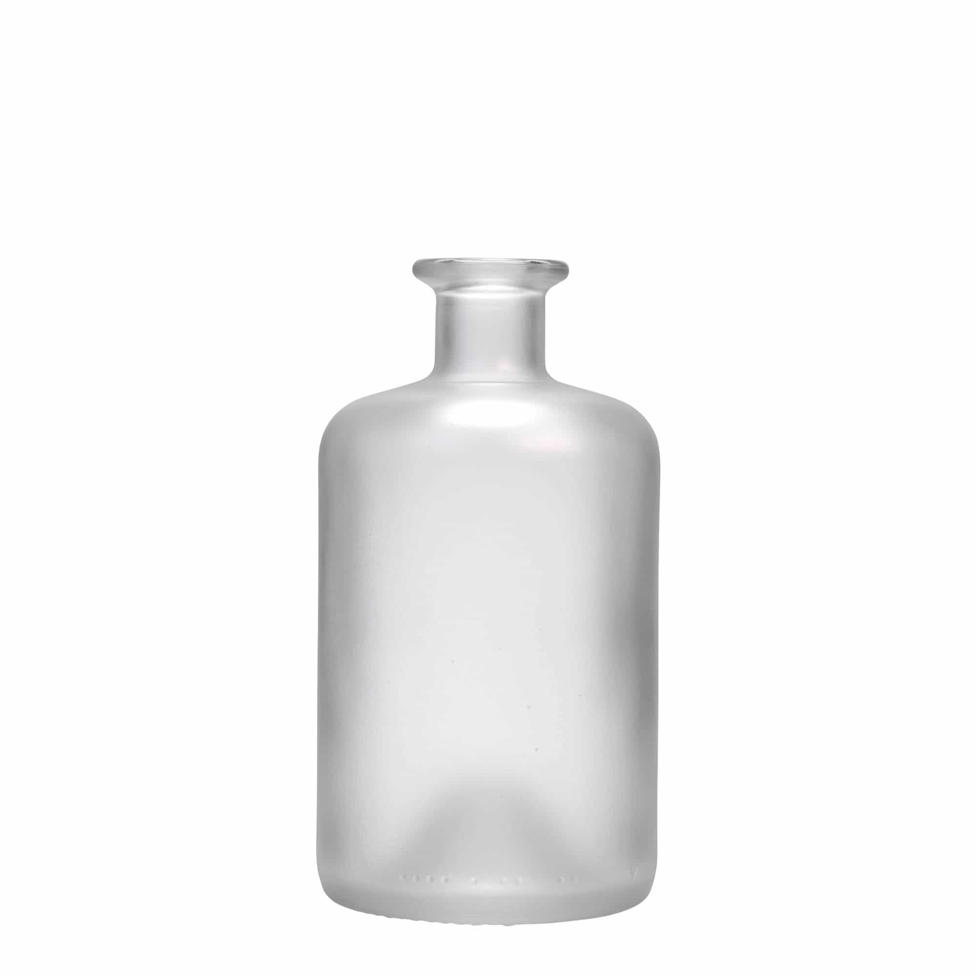 Apotekarska staklena boca 500 ml, matirana, otvor: pluteni čep Apotekarska staklena boca 500 ml, matirana, otvor: pluteni čep