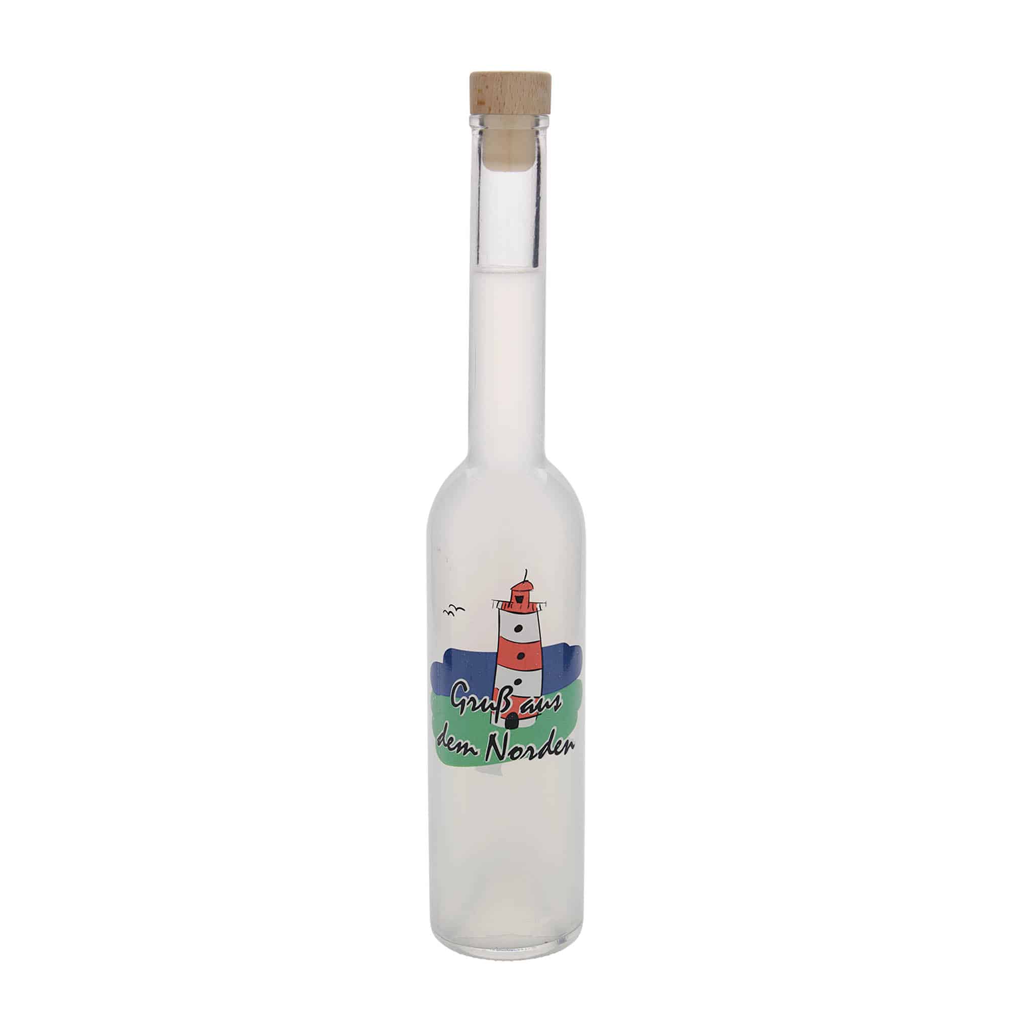 350 ml staklena boca 'Opera', motiv: Sjever, otvor: pluta