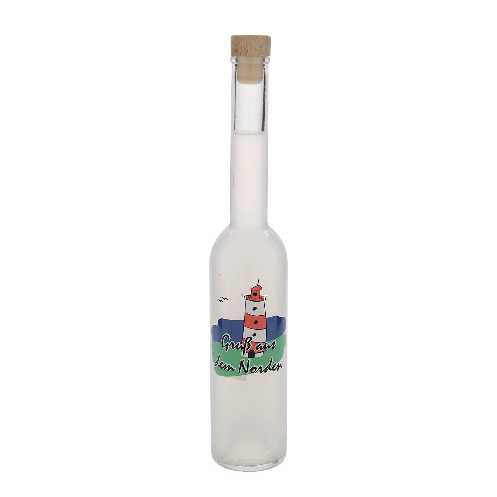 350 ml staklena boca 'Opera', motiv: Sjever, otvor: pluta