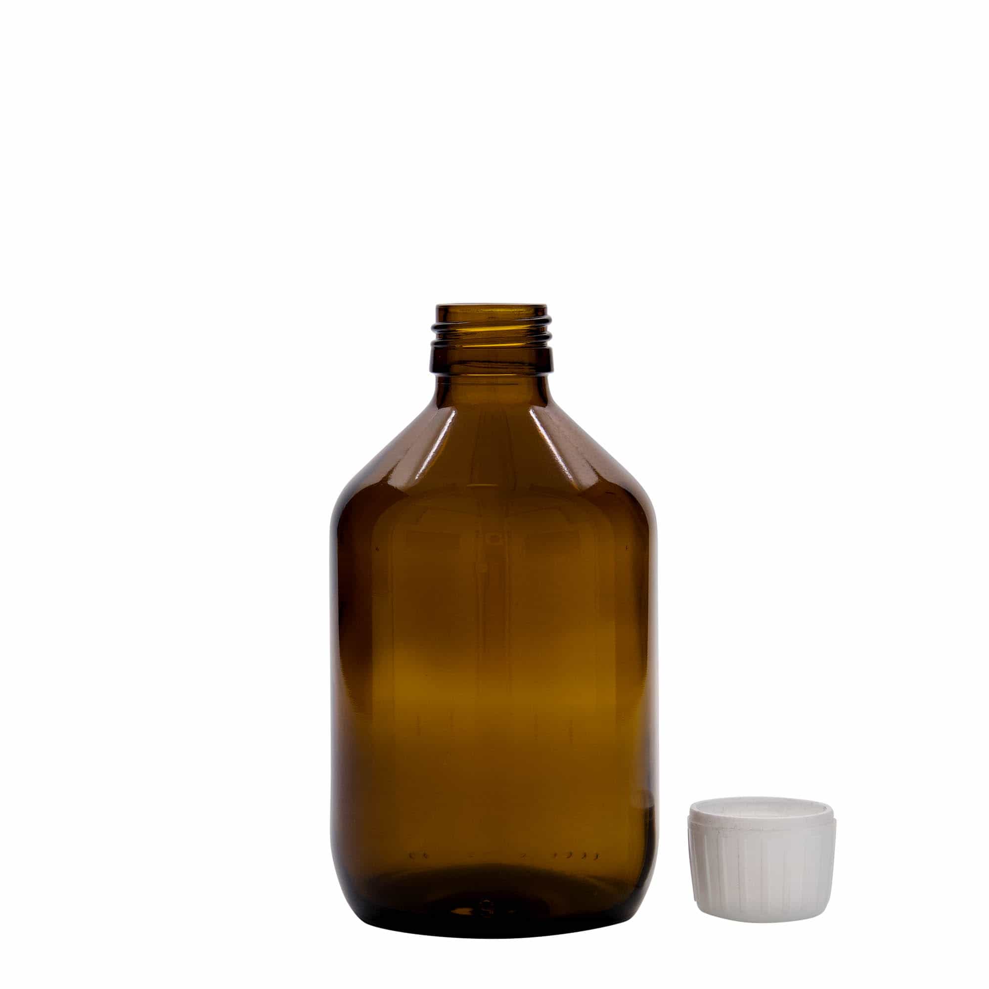 300 ml medicinska bočica, smeđa, staklo, otvor: PP 28