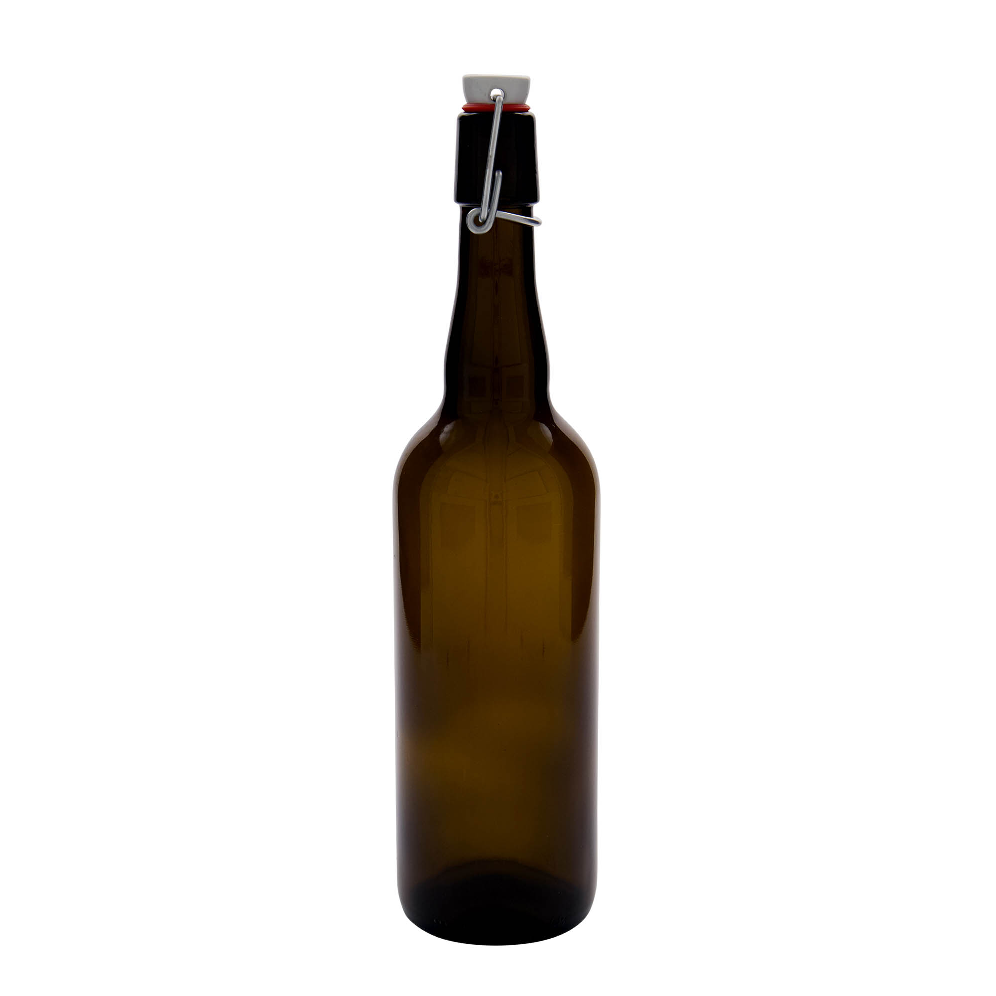 750 ml boca piva Belgija, staklo, smeđa, otvor: zatvarač s kopčom