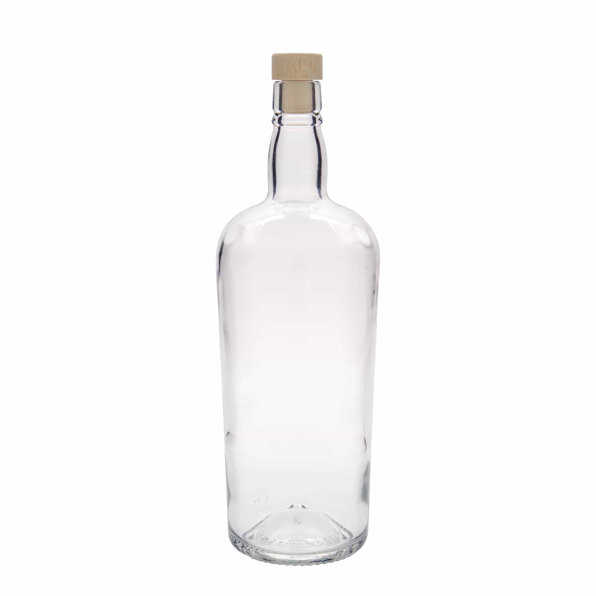 1000 ml staklena boca 'Edinburgh', grlo: plutani čep