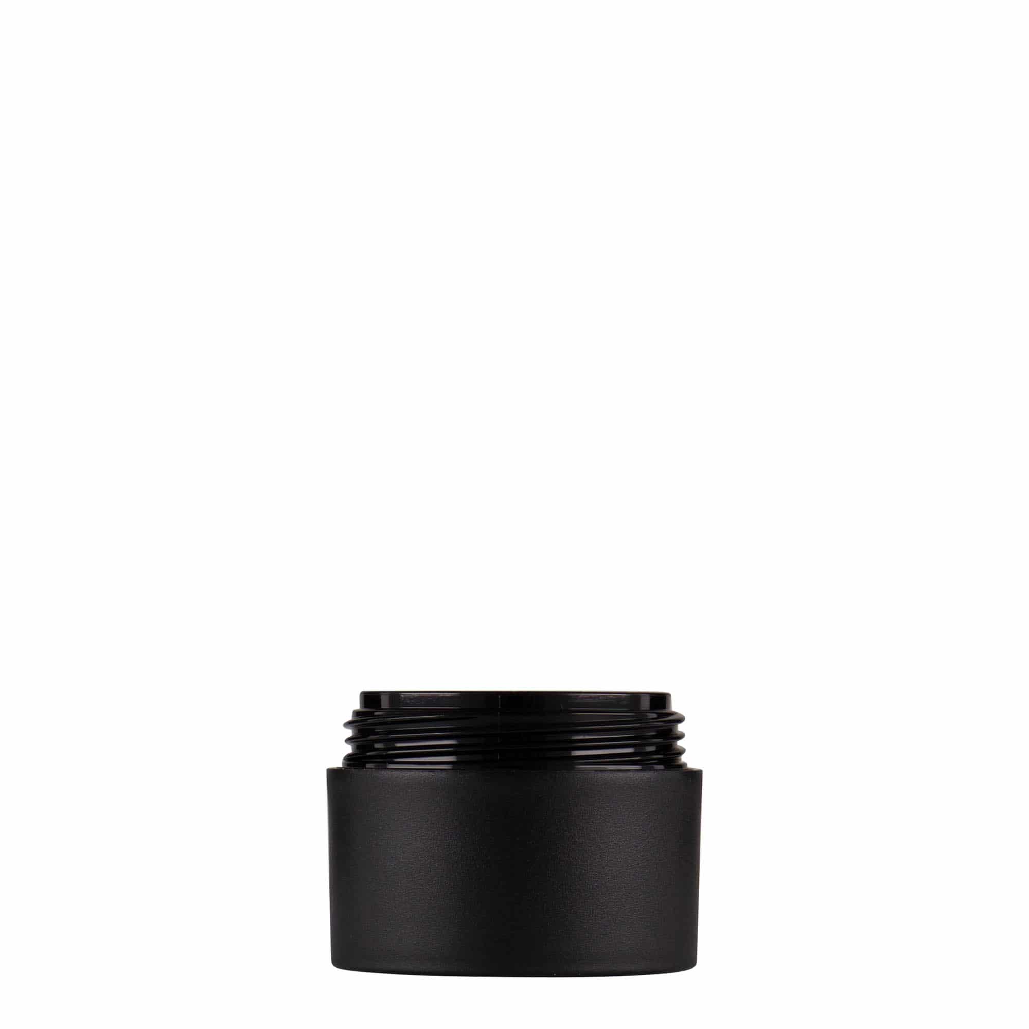 Plastična posudica 15 ml 'Antonella', PP, crna, otvor: navojni čep Plastična posudica 15 ml 'Antonella', PP, crna, otvor: navojni čep