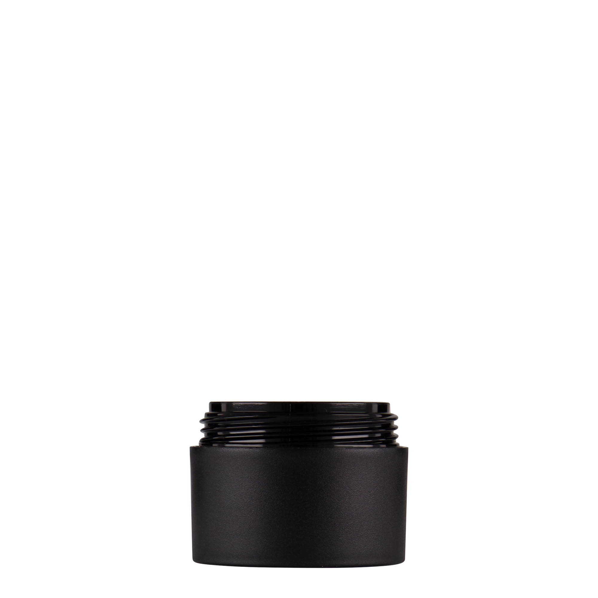 15 ml plastična posuda 'Antonella', PP, crna, otvor: navojni zatvarač