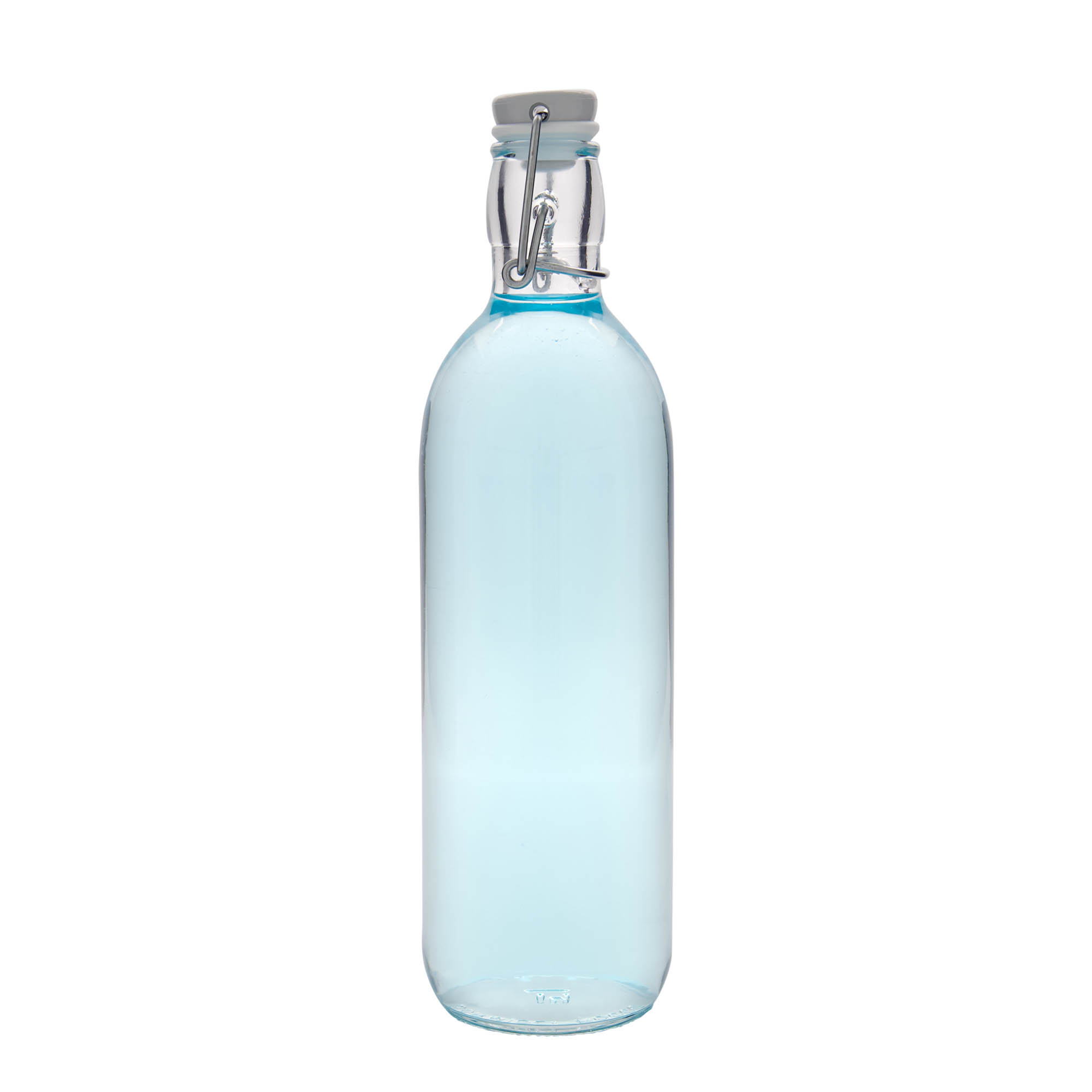 1.000 ml staklena boca 'Emilia', otvor: zatvarač s kopčom 1.000 ml staklena boca 'Emilia', otvor: zatvarač s kopčom