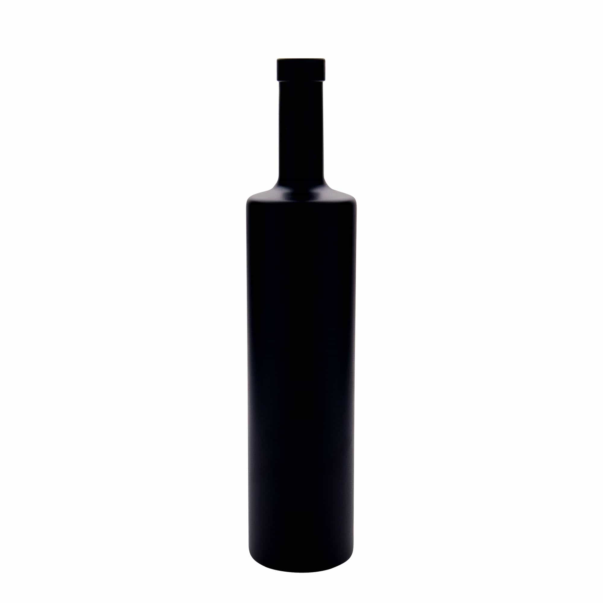Staklena boca 700 ml 'Centurio', crna, otvor: pluteni čep Staklena boca 700 ml 'Centurio', crna, otvor: pluteni čep