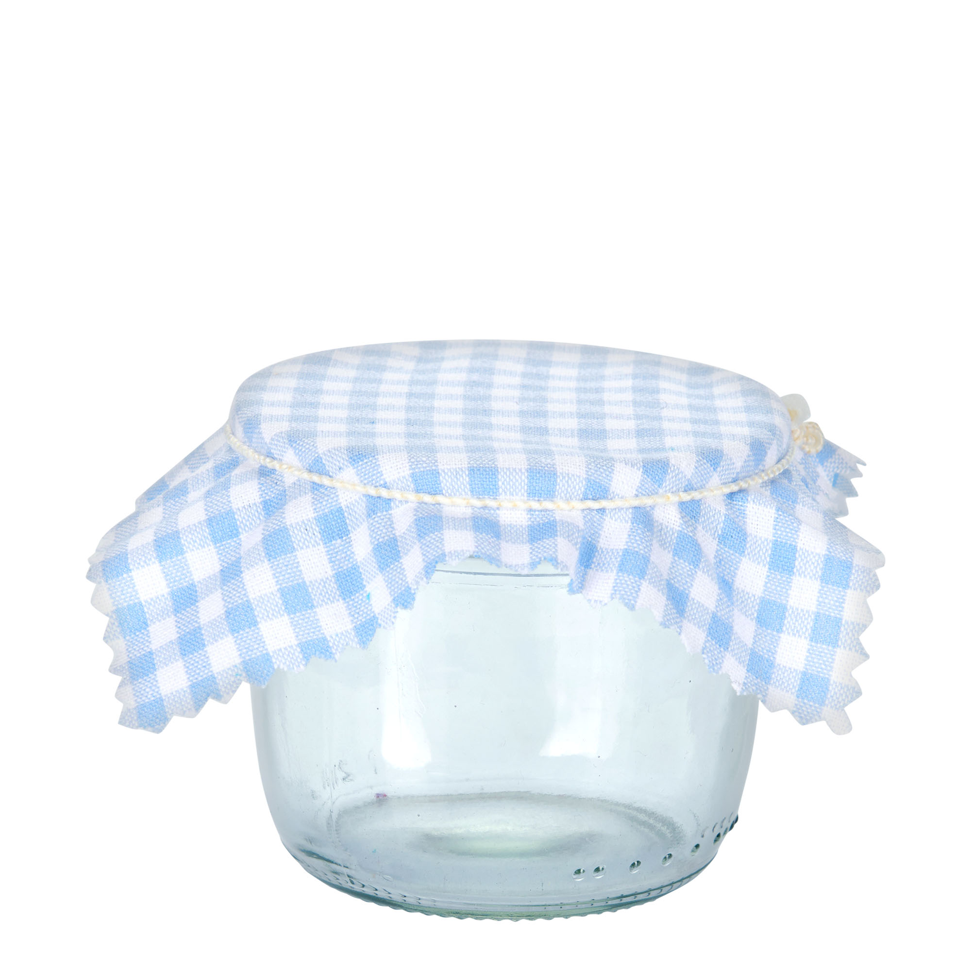 Tkanina podmetač karo uzorka 12x12, kvadratna, tekstil, svijetloplava, grlo: TO38-TO53