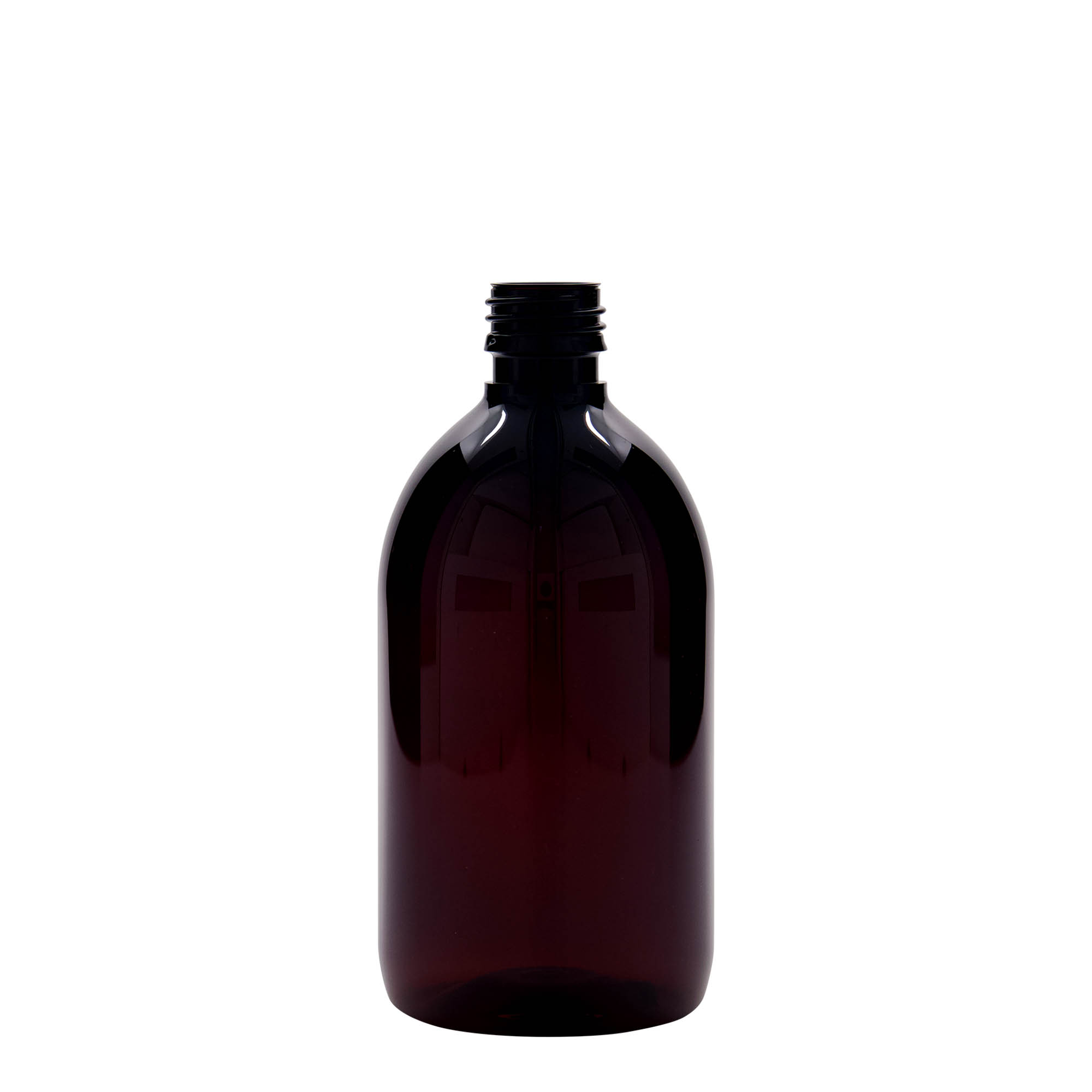 500 ml PET medicinska boca, smeđa, plastika, grlo: PP 28 500 ml PET medicinska boca, smeđa, plastika, grlo: PP 28