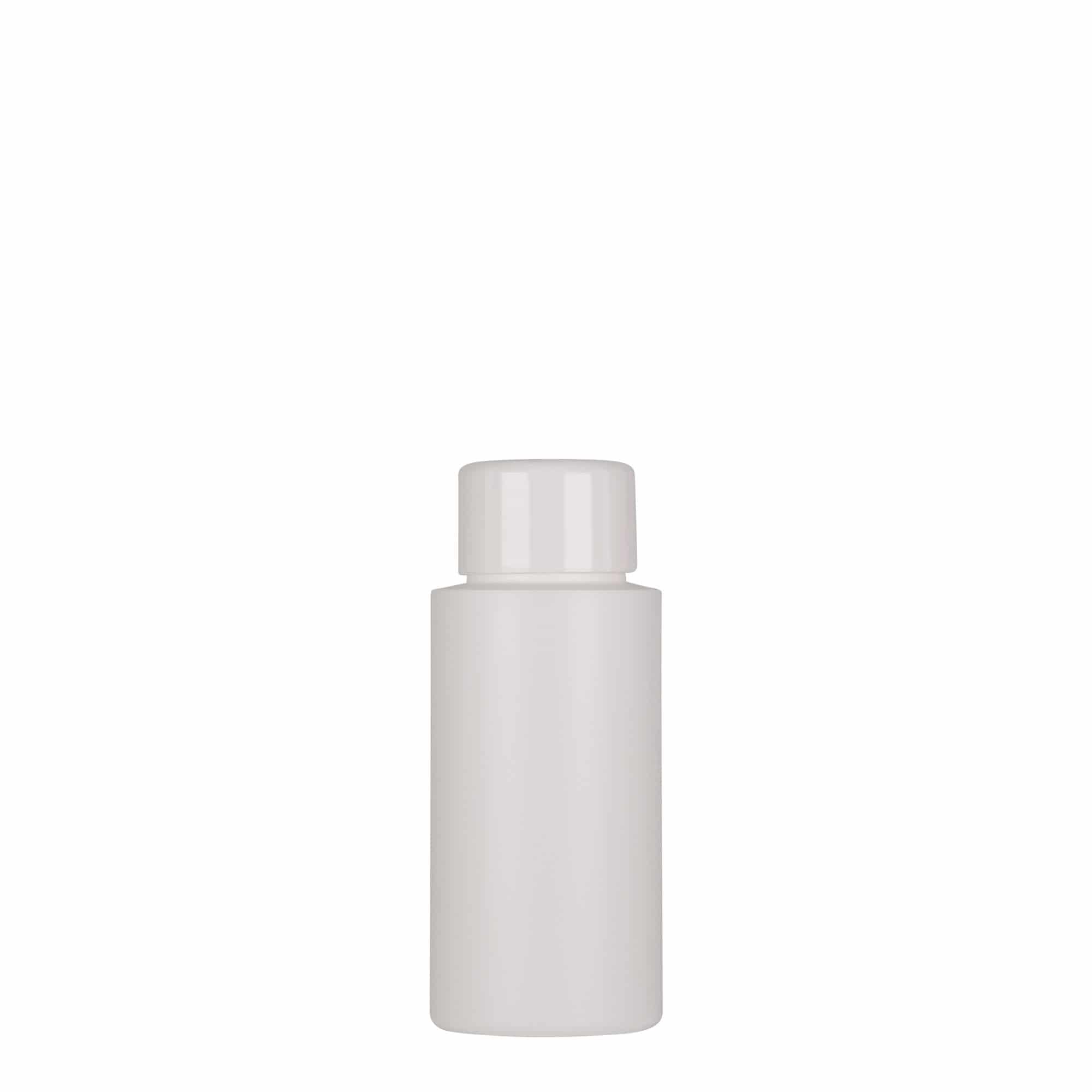 Plastična boca 50 ml 'Pipe', Green HDPE, bijela, otvor: GPI 24/410
