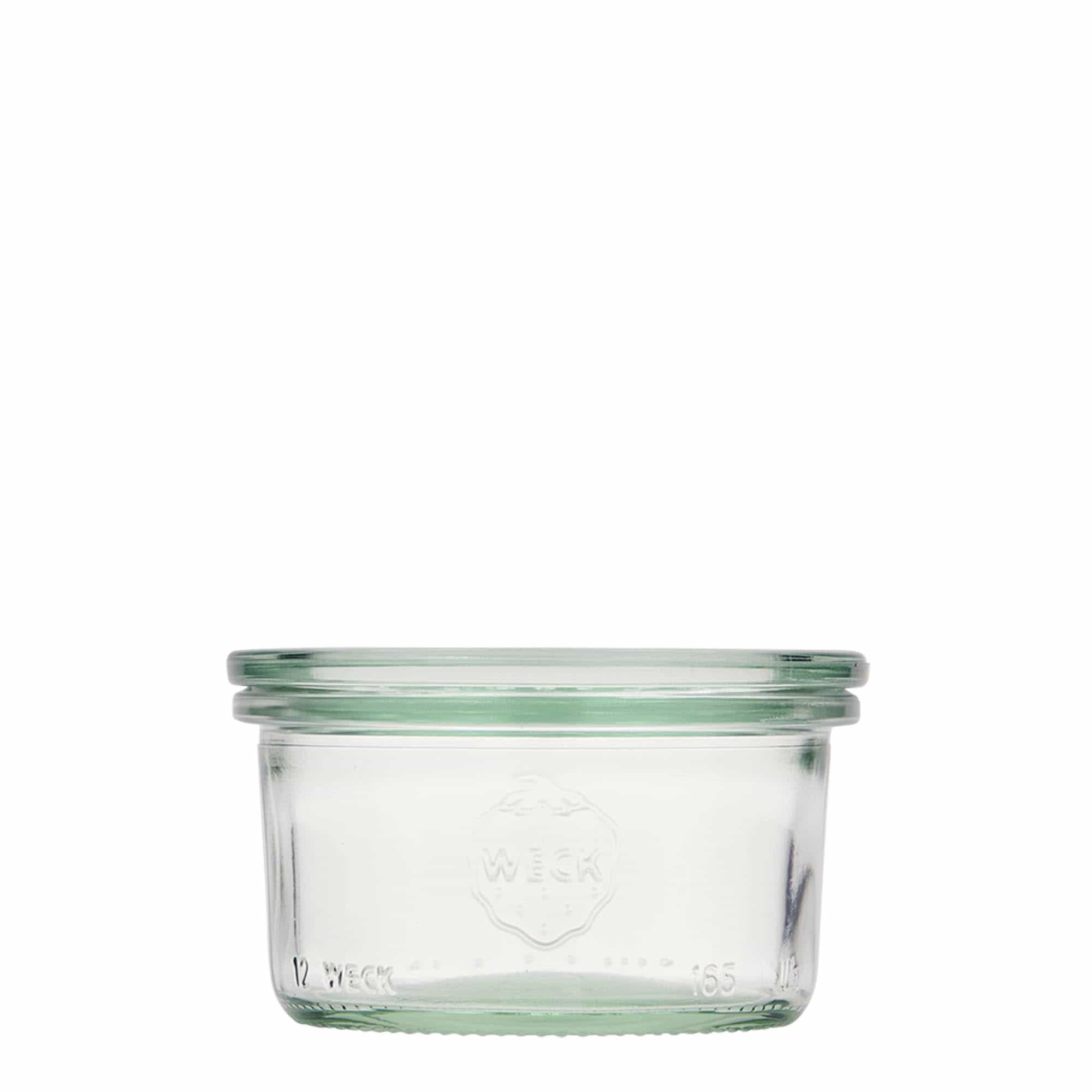 165 ml WECK-staklenka s prelivom, otvor: okrugli rub