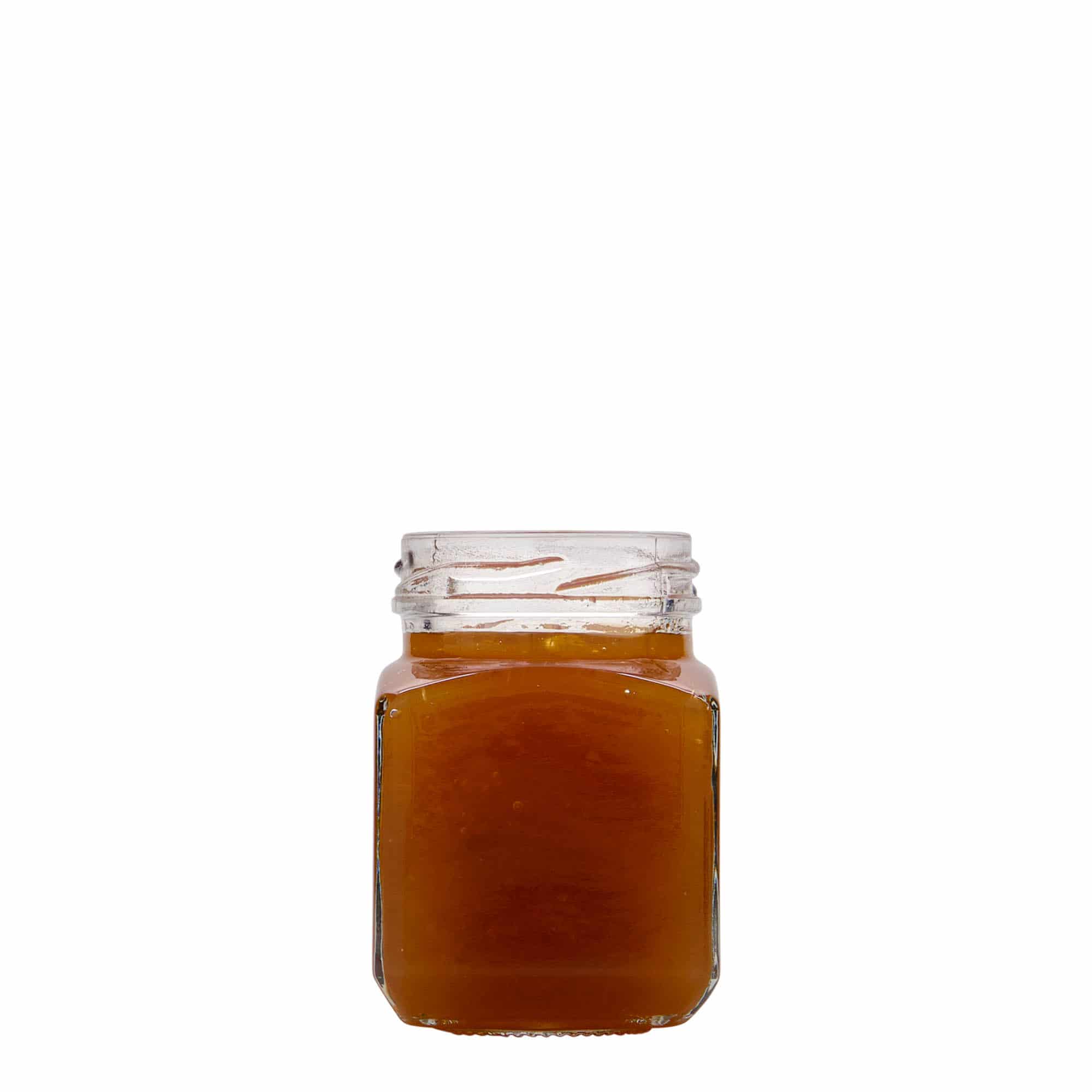 Kvadratna staklenka 106 ml, otvor: Twist off (TO 48)