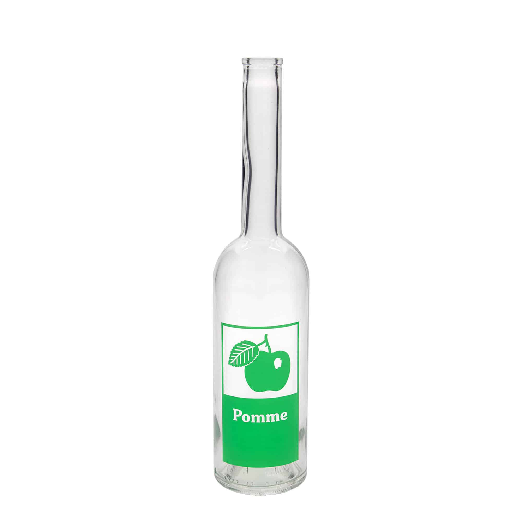 500 ml staklena boca 'Opera', motiv: jabuka, grlo: čep