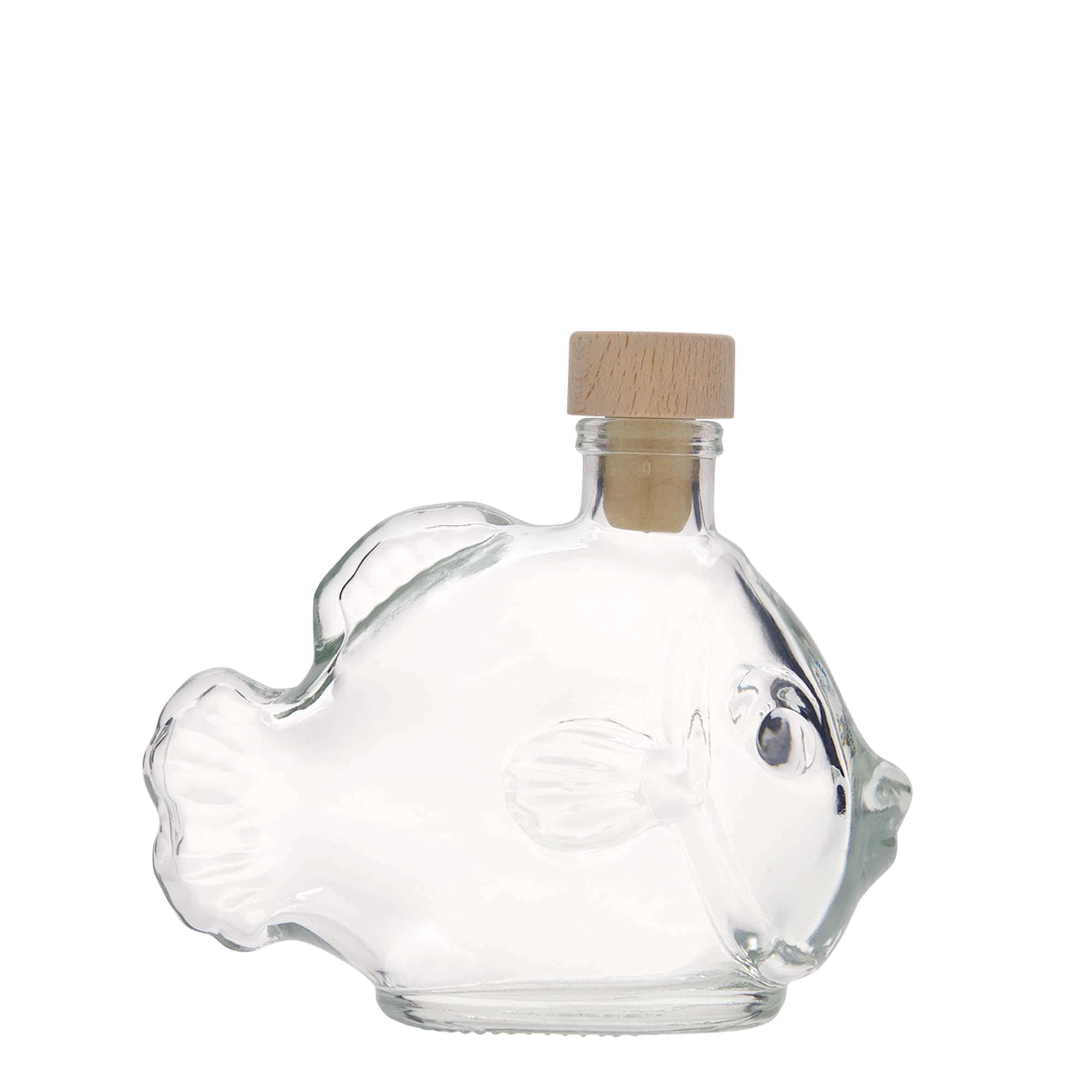 200 ml staklena boca 'Riba', otvor: pluta