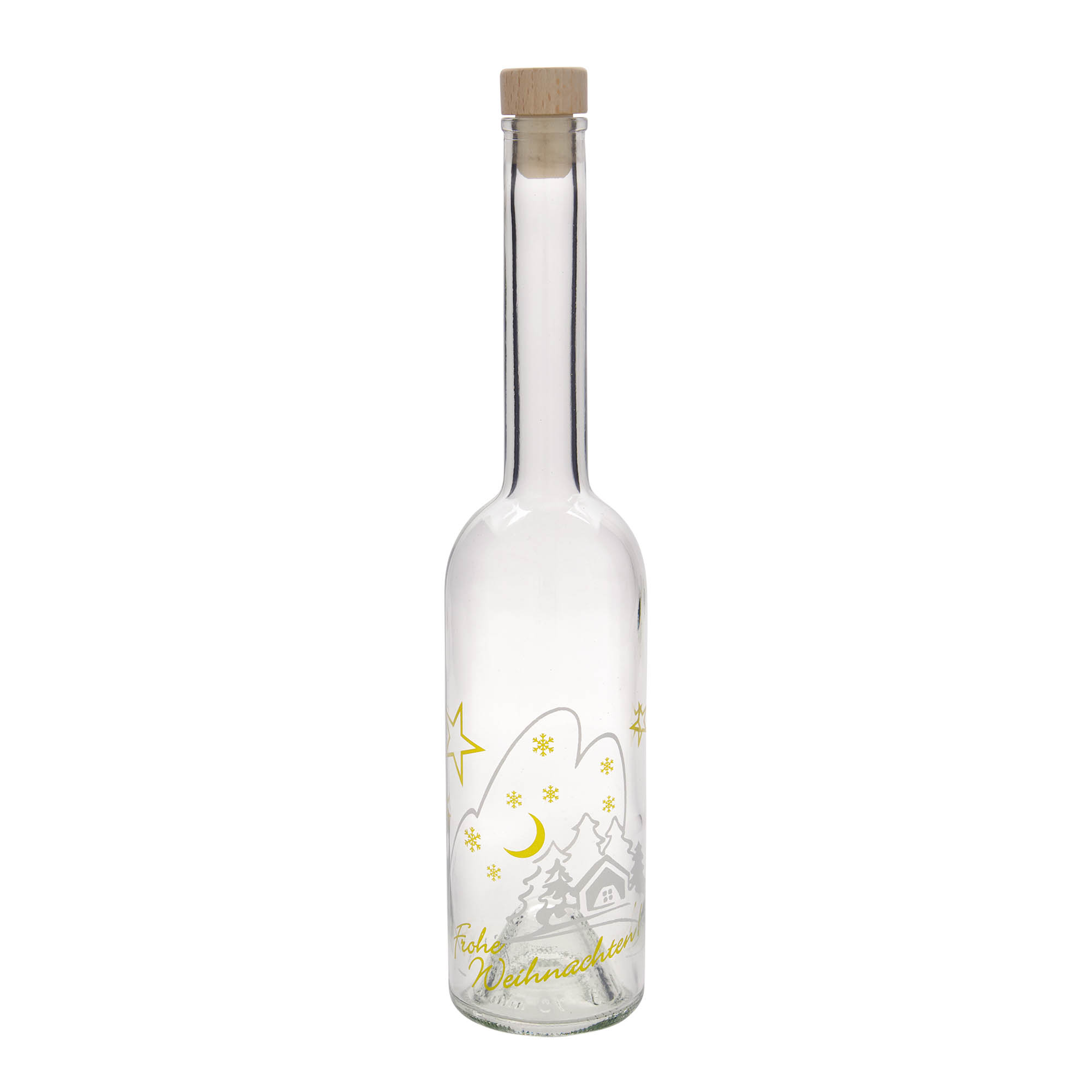 500 ml staklena boca 'Opera', motiv: božićna idila, otvor: pluta 500 ml staklena boca 'Opera', motiv: božićna idila, otvor: pluta