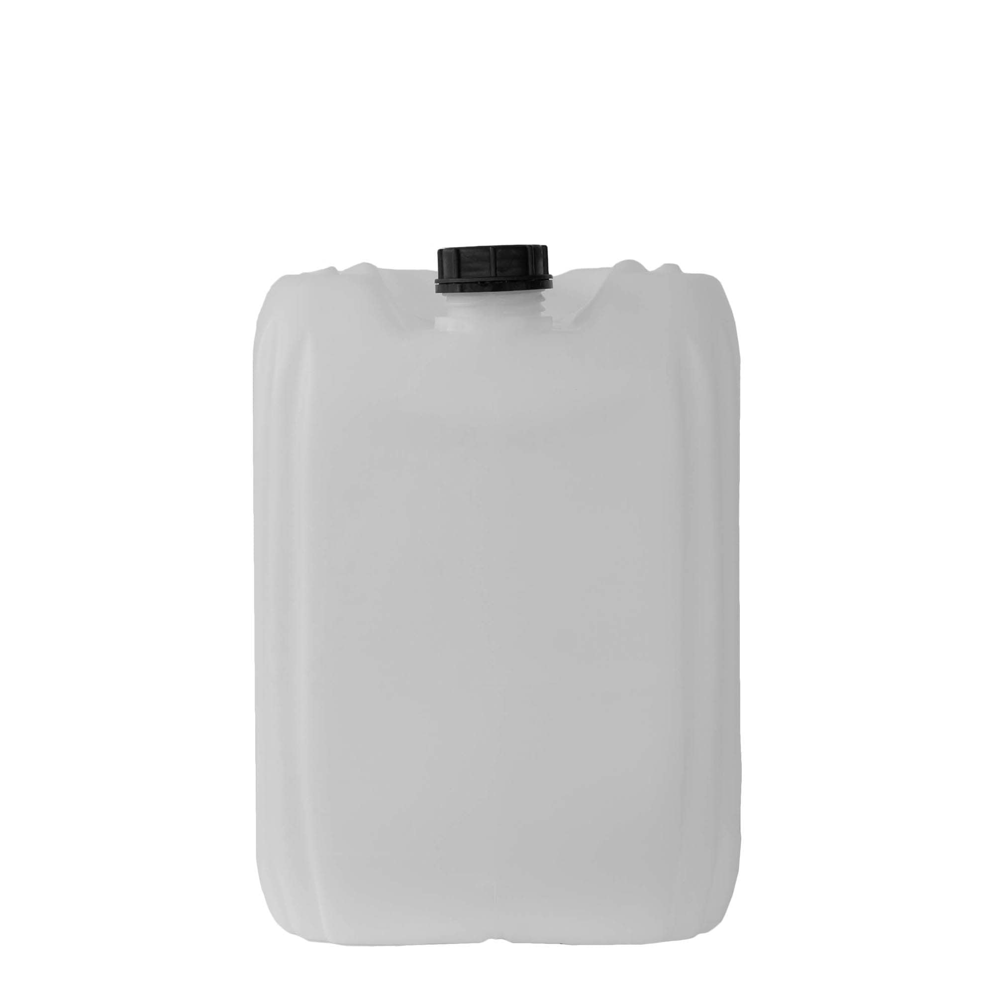 30 l kanistar, pravokutni, HDPE plastika, prirodni, otvor: ND 60