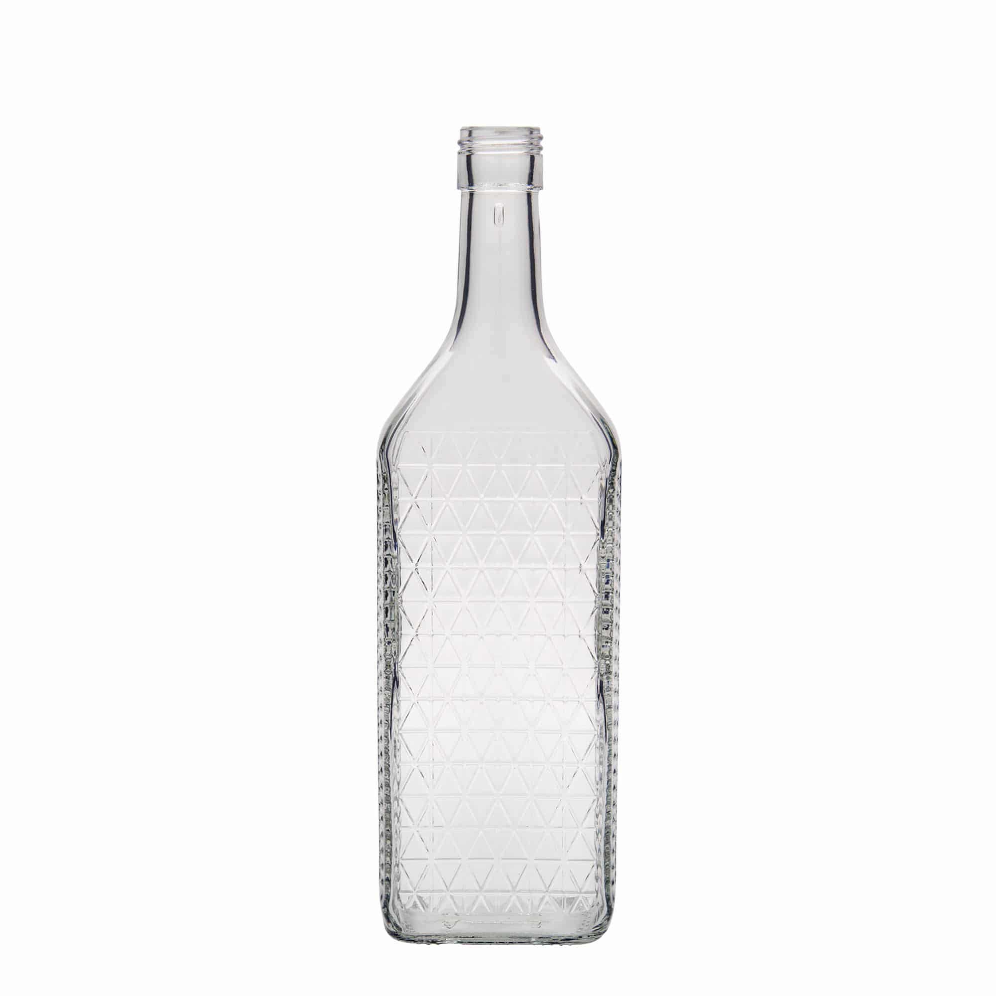 Staklena boca 700 ml 'Caruso', pravokutna, otvor: PP 31,5 Staklena boca 700 ml 'Caruso', pravokutna, otvor: PP 31,5