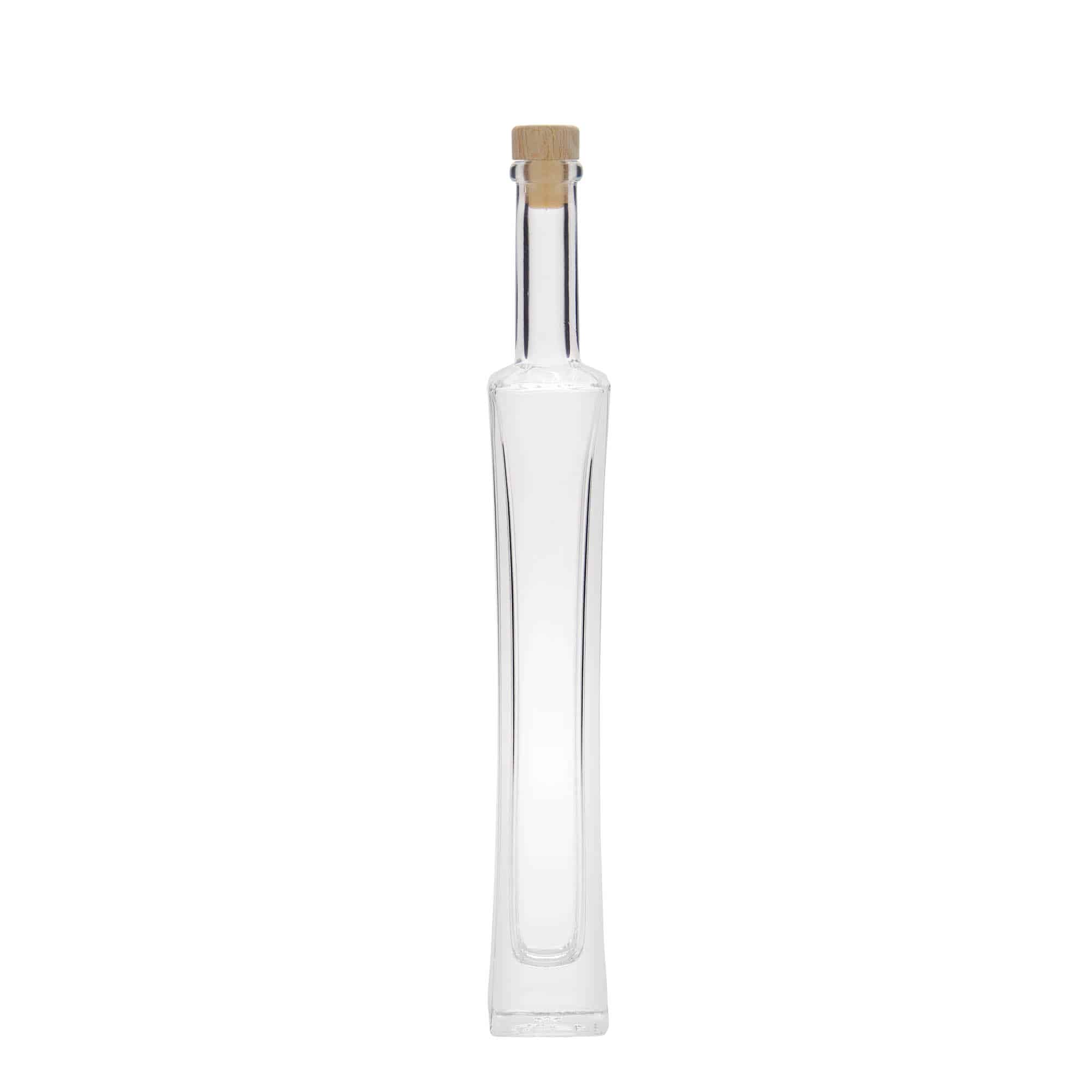 100 ml staklena bočica 'Koko', kvadratna, otvor: pluta